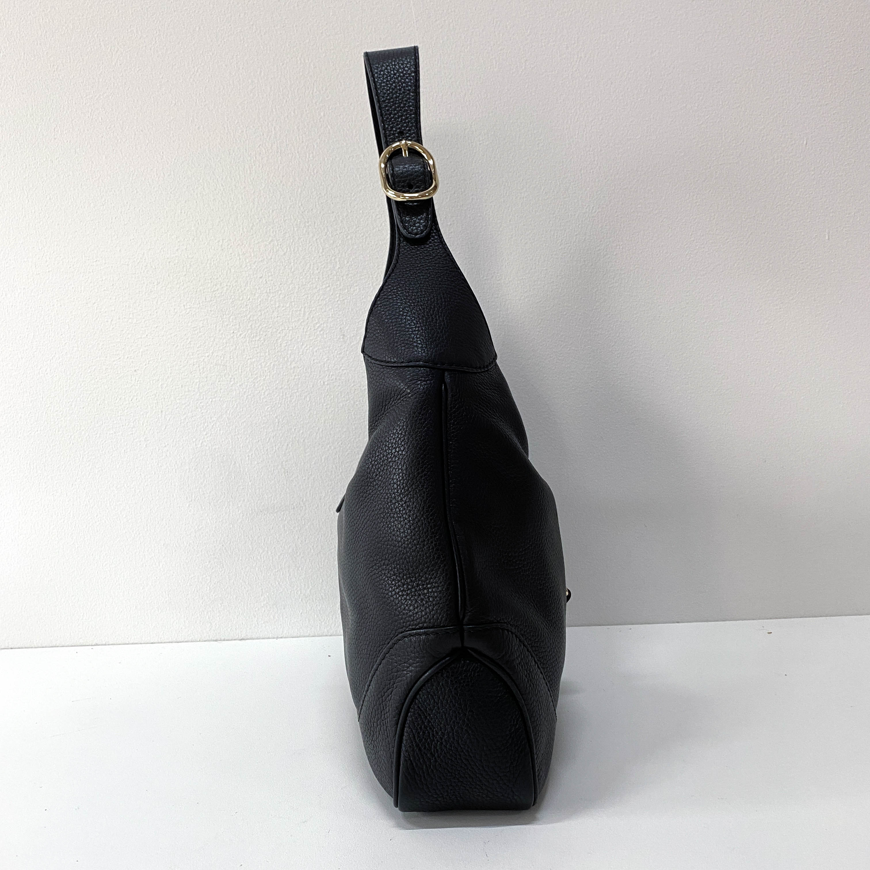 New Jackie Leather Black  Shoulder Bag