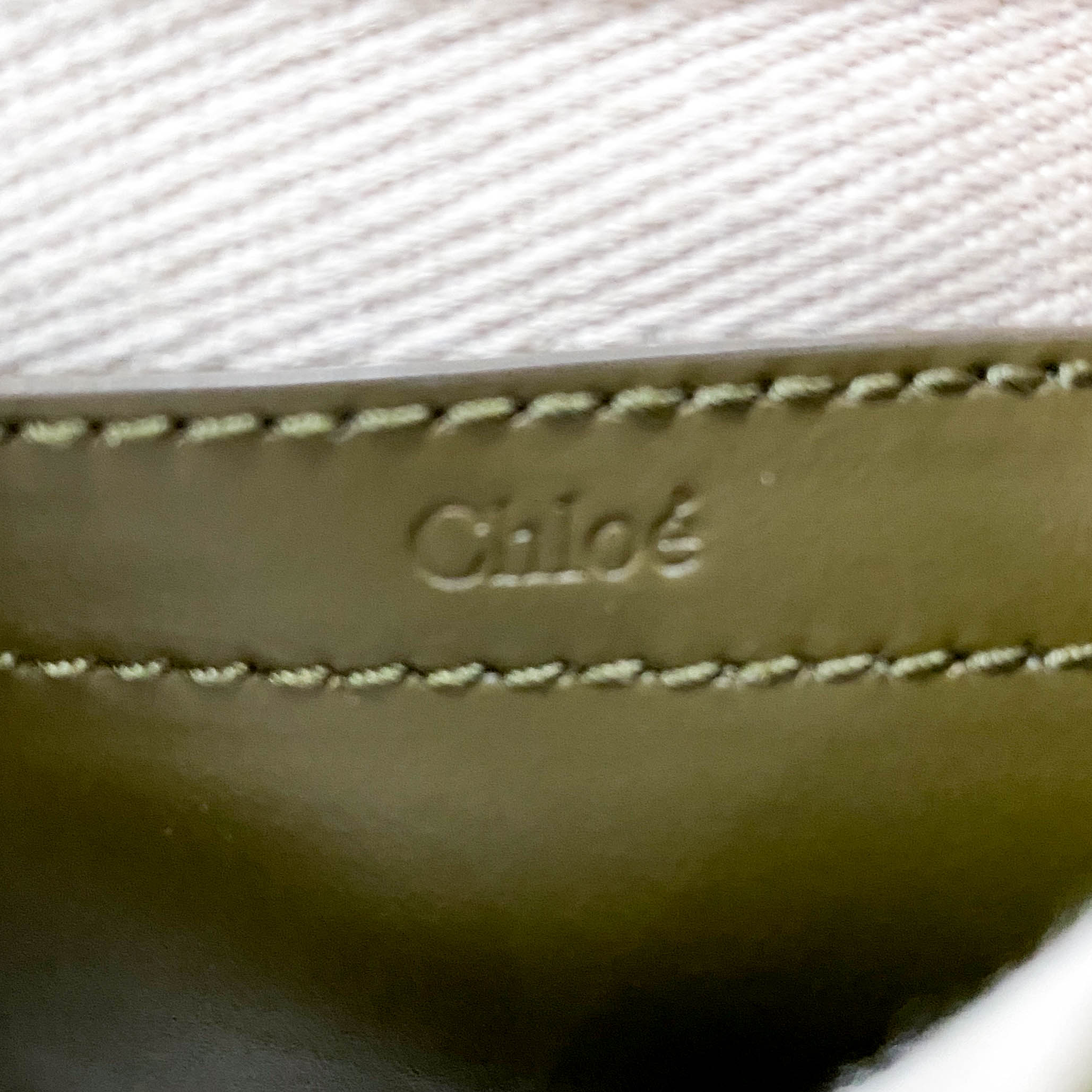 Khaki Green Velvet Shoulder Bag