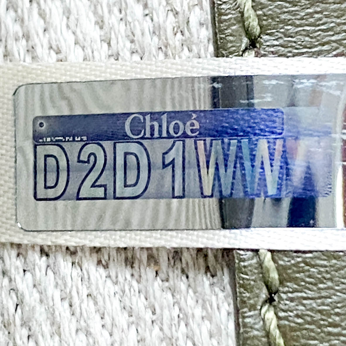 Khaki Green Velvet Shoulder Bag