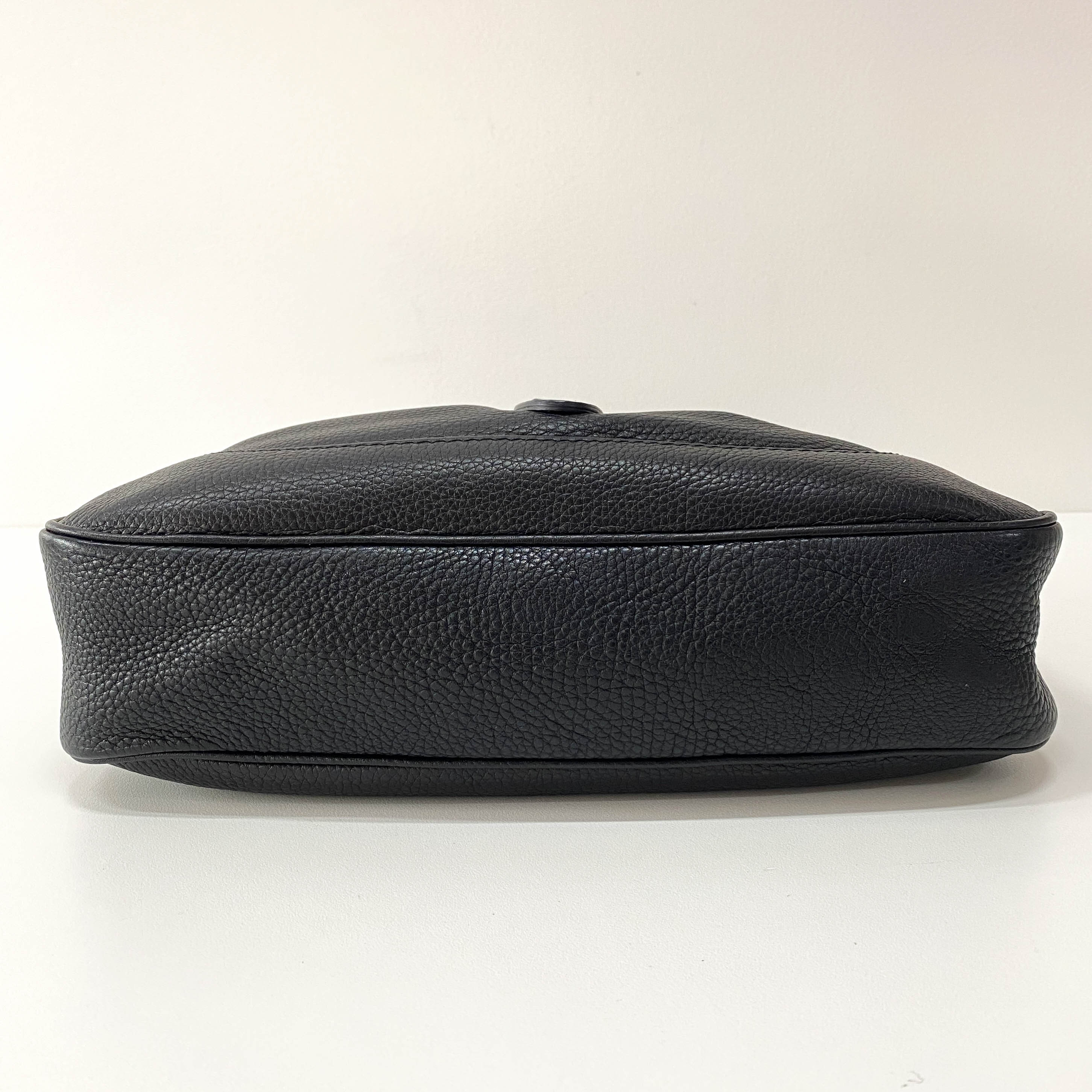 New Jackie Leather Black  Shoulder Bag