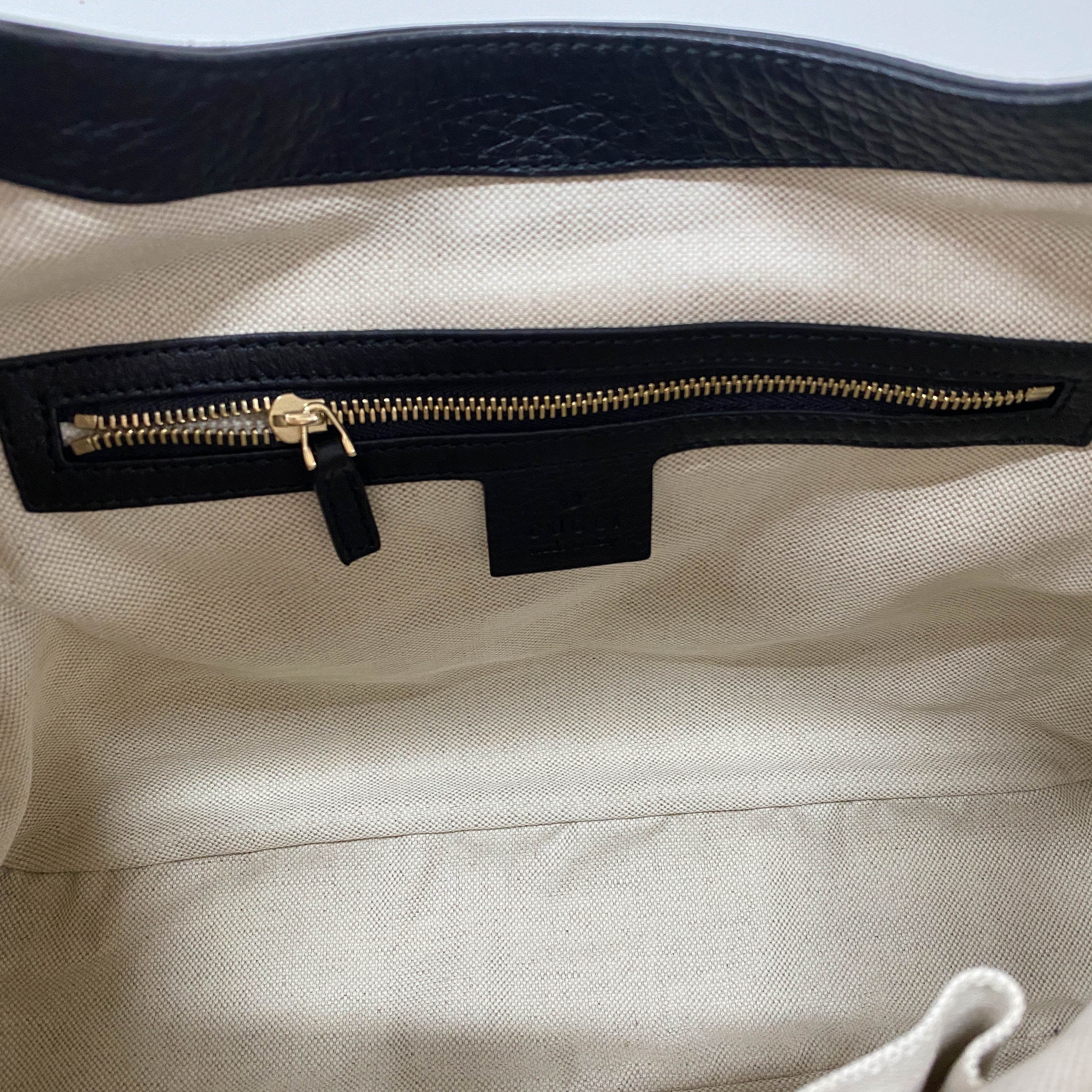 New Jackie Leather Black  Shoulder Bag