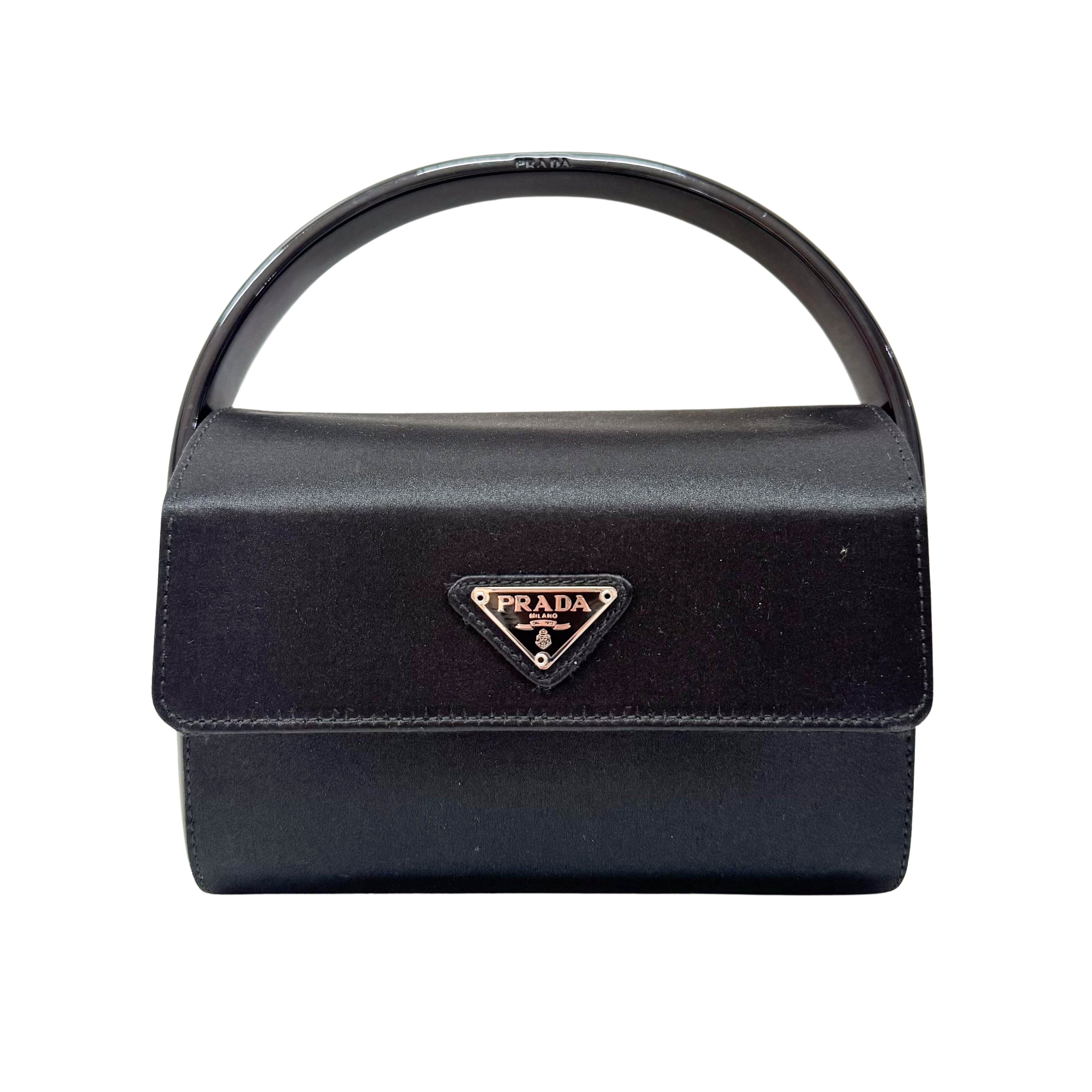 Black Satin Handbag