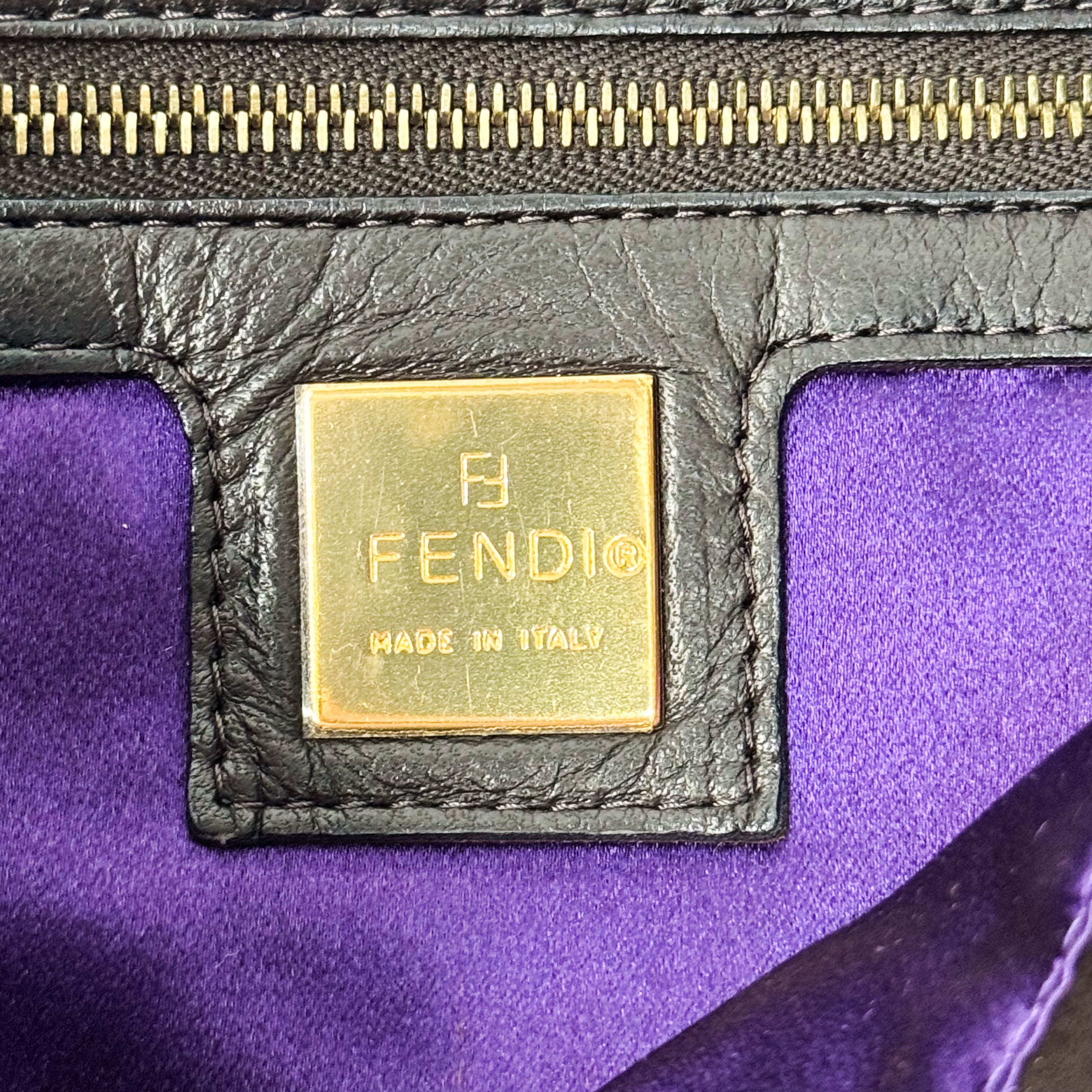 Baguette Brown Suede Shoulder Bag