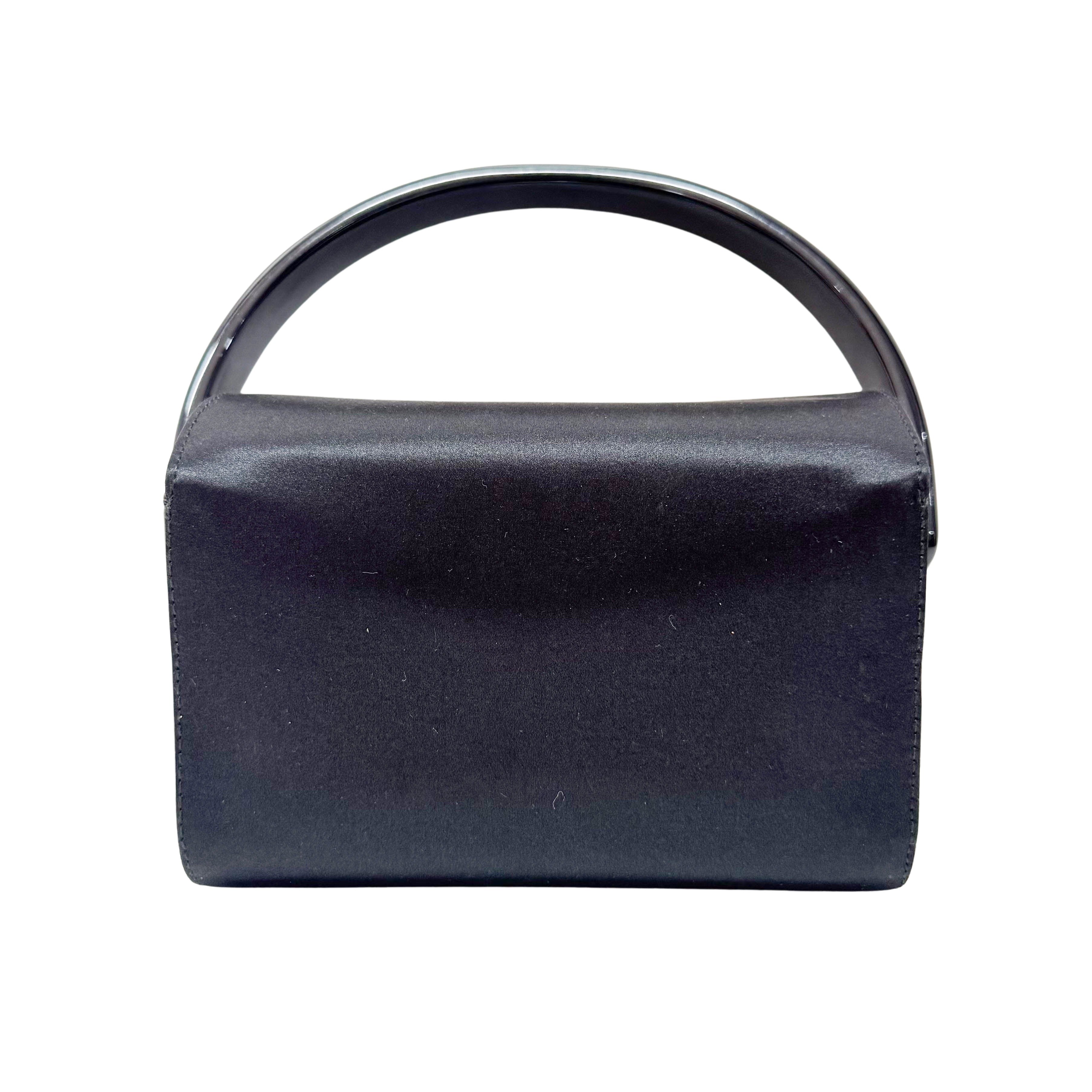 Black Satin Handbag