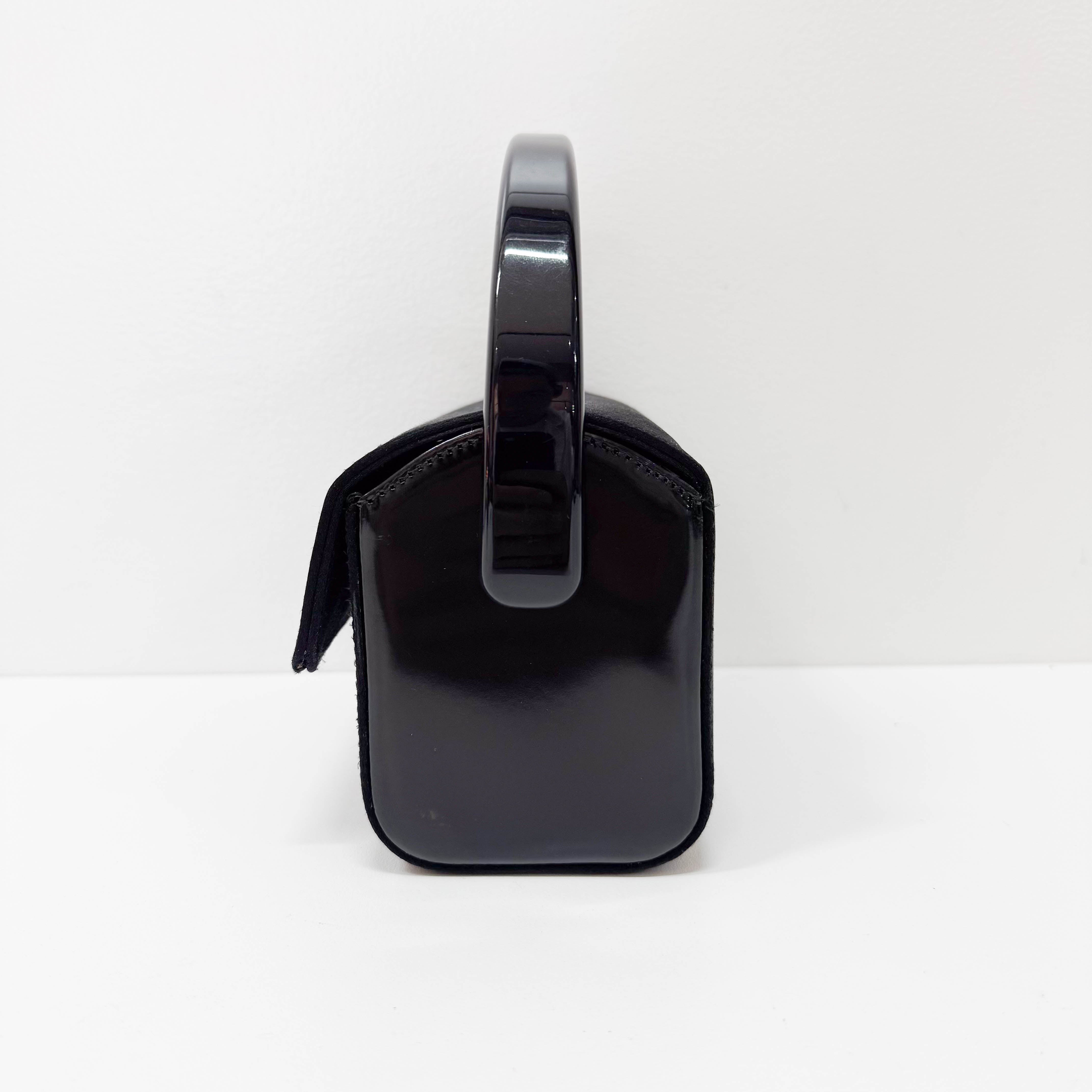 Black Satin Handbag