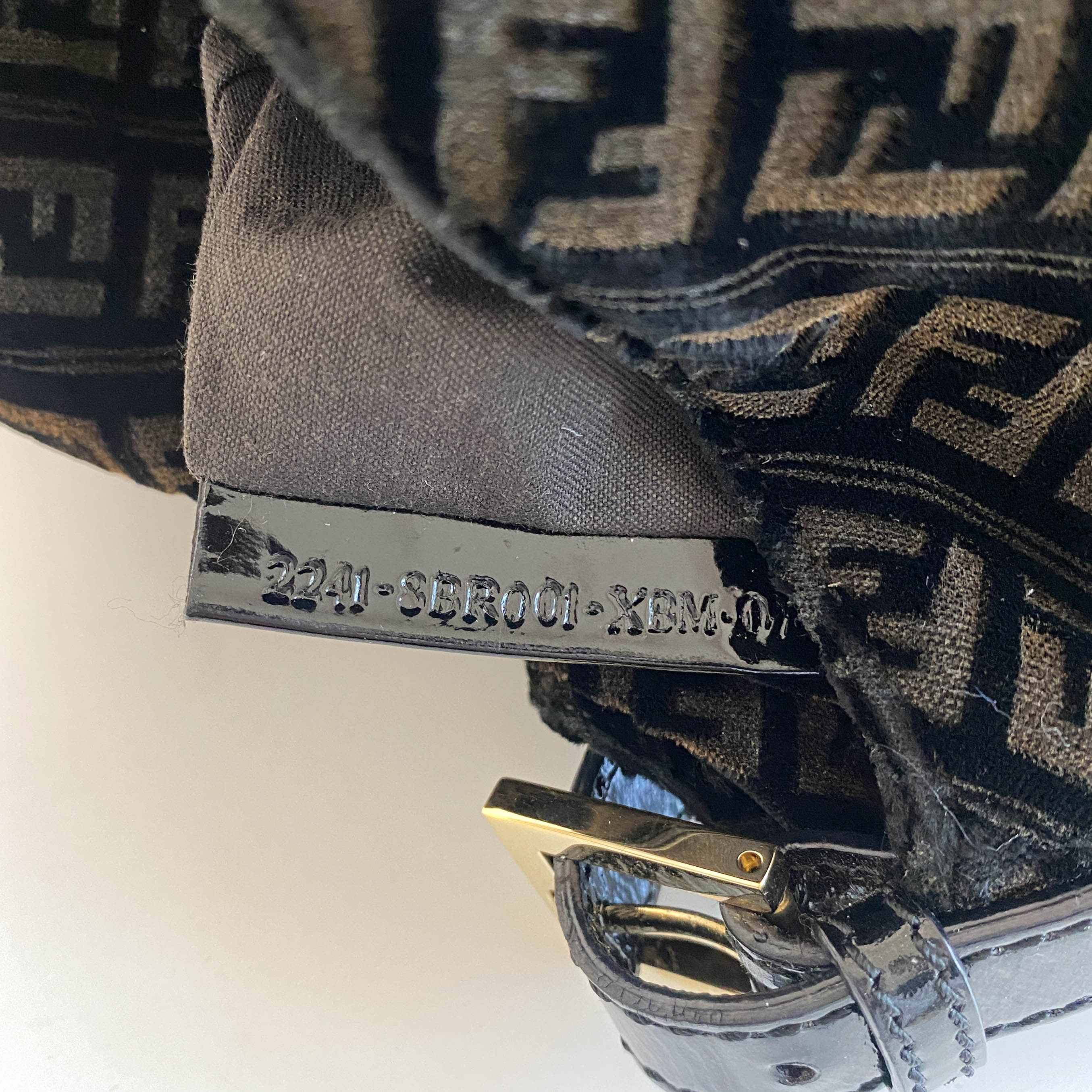 Mamma Baguette Black Velvet Shoulder Bag with Floral Corsage