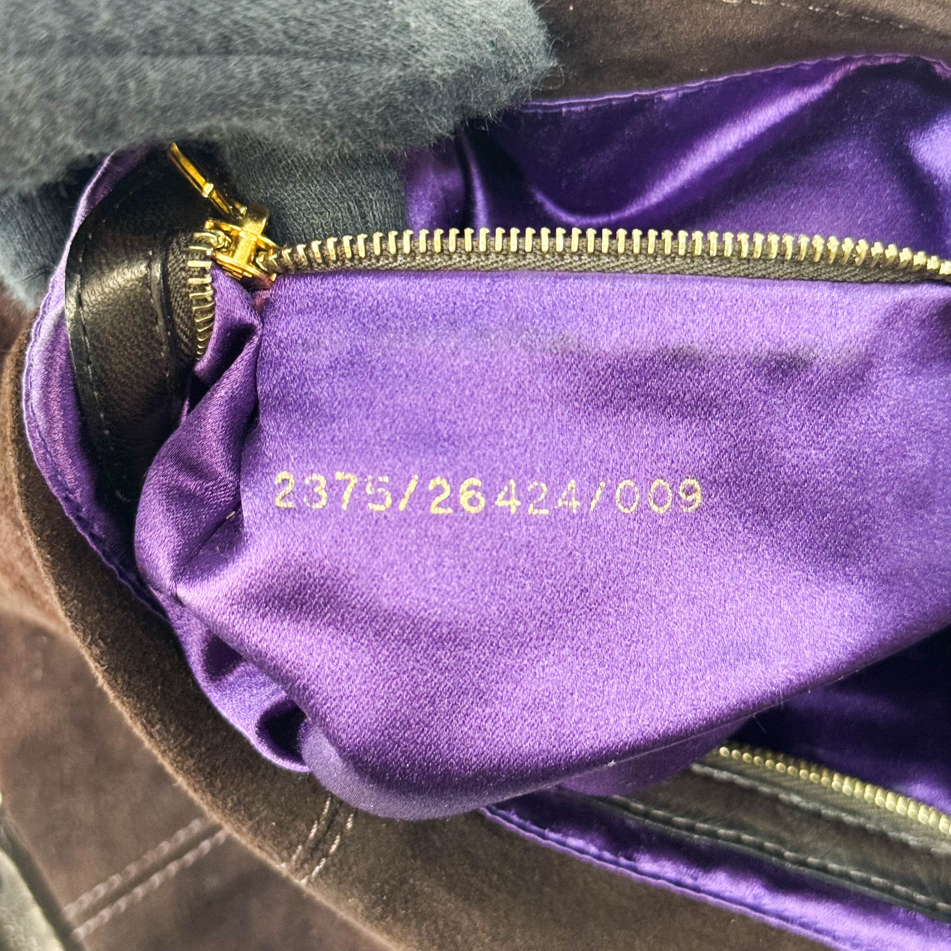 Baguette Brown Suede Shoulder Bag