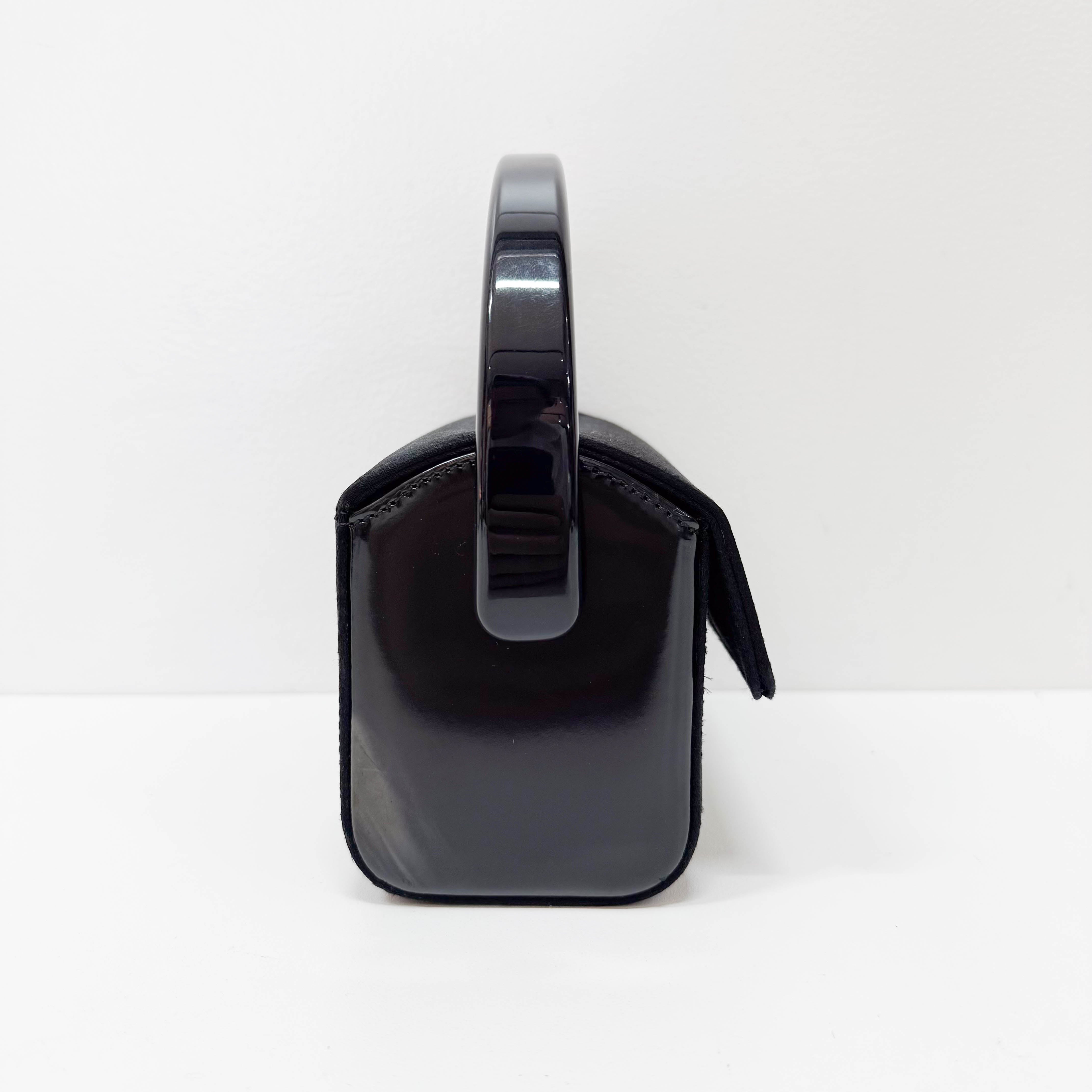 Black Satin Handbag