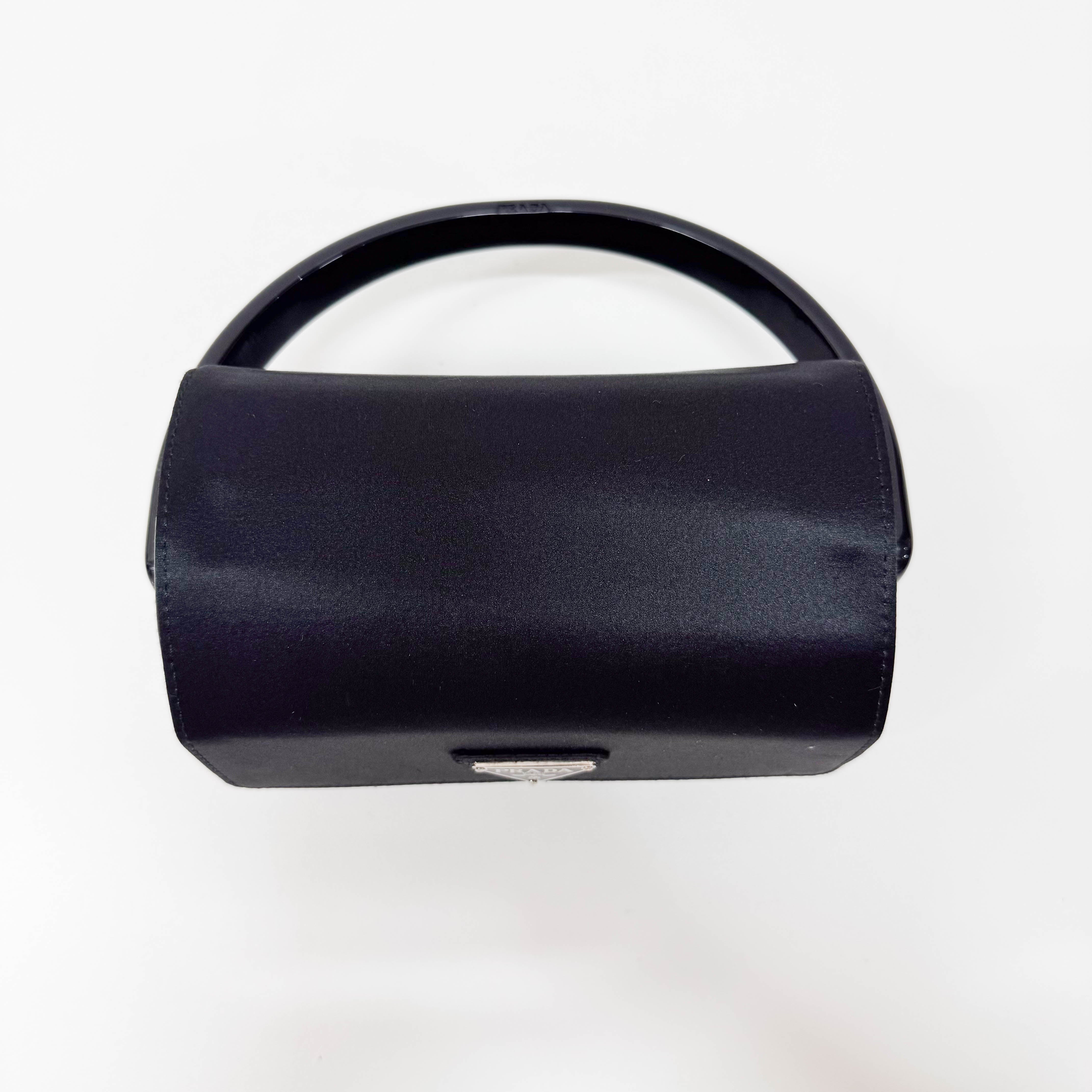 Black Satin Handbag