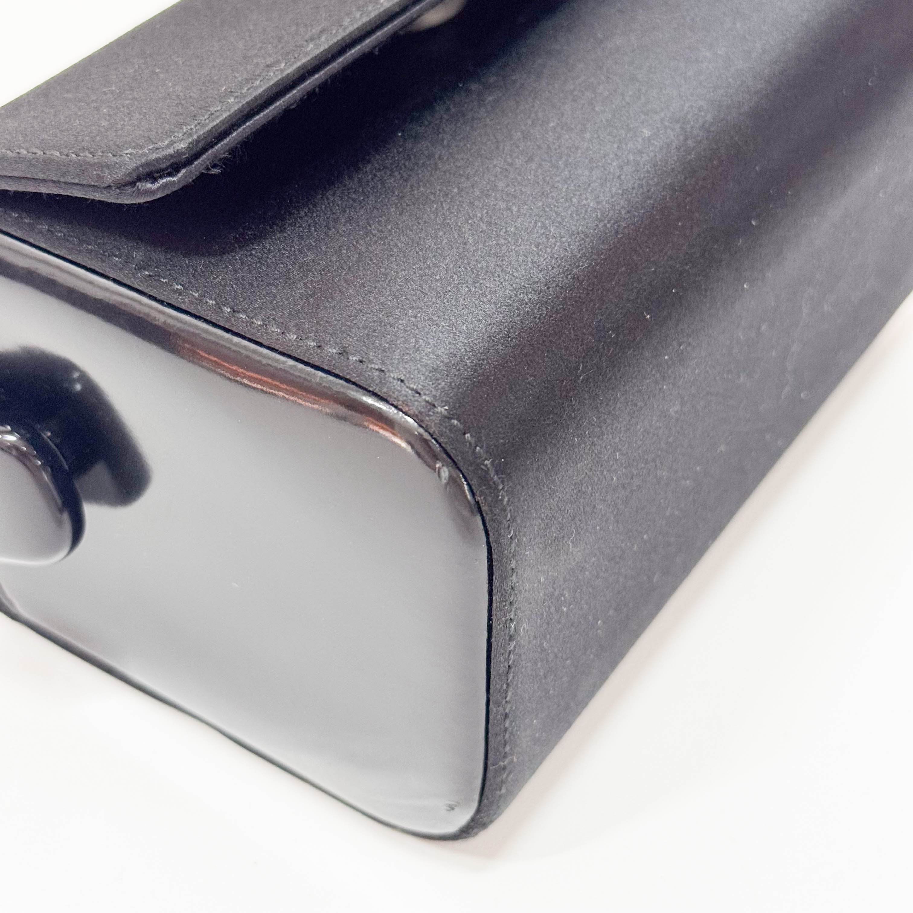 Black Satin Handbag