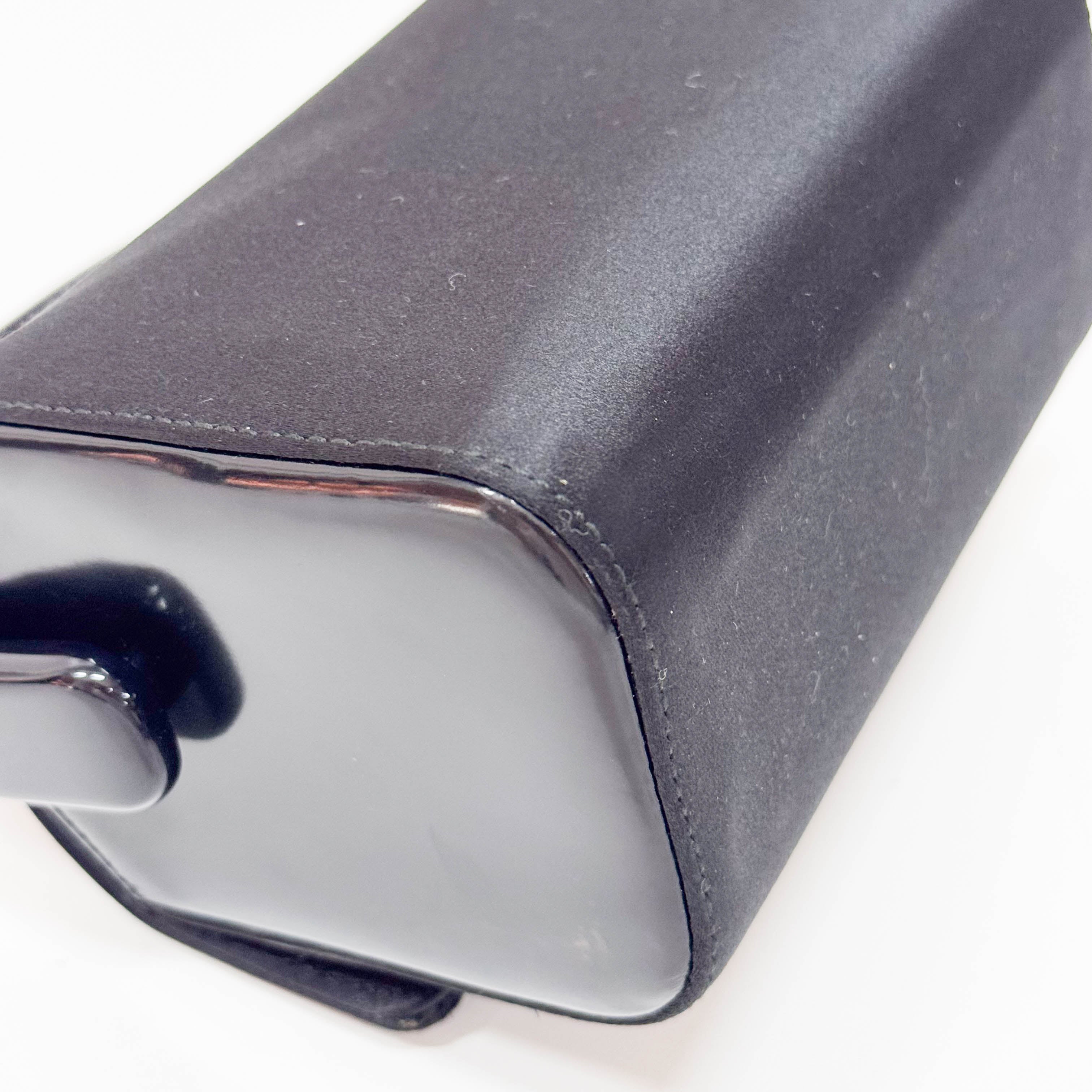 Black Satin Handbag