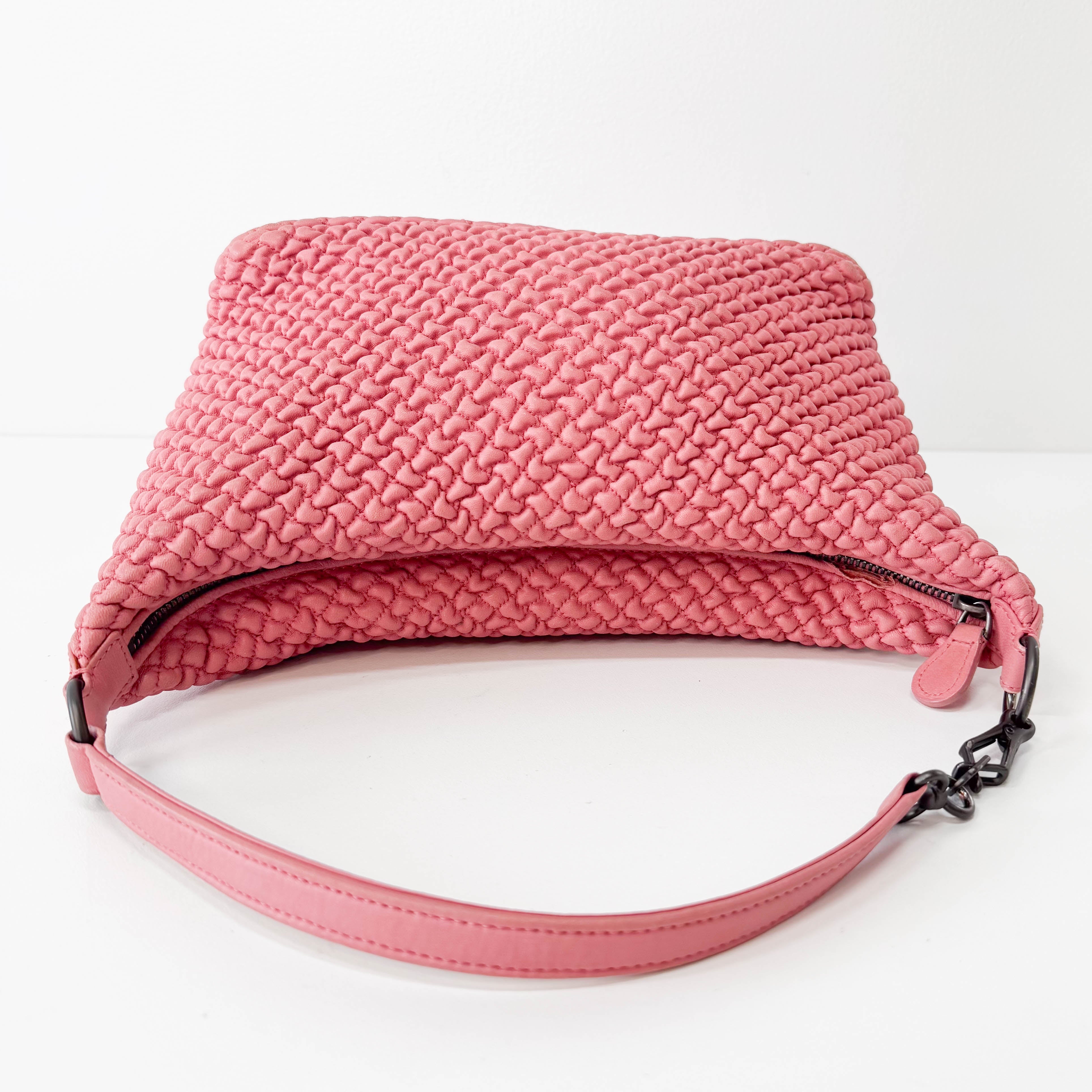 Intrecciato Pink Hobo Bag