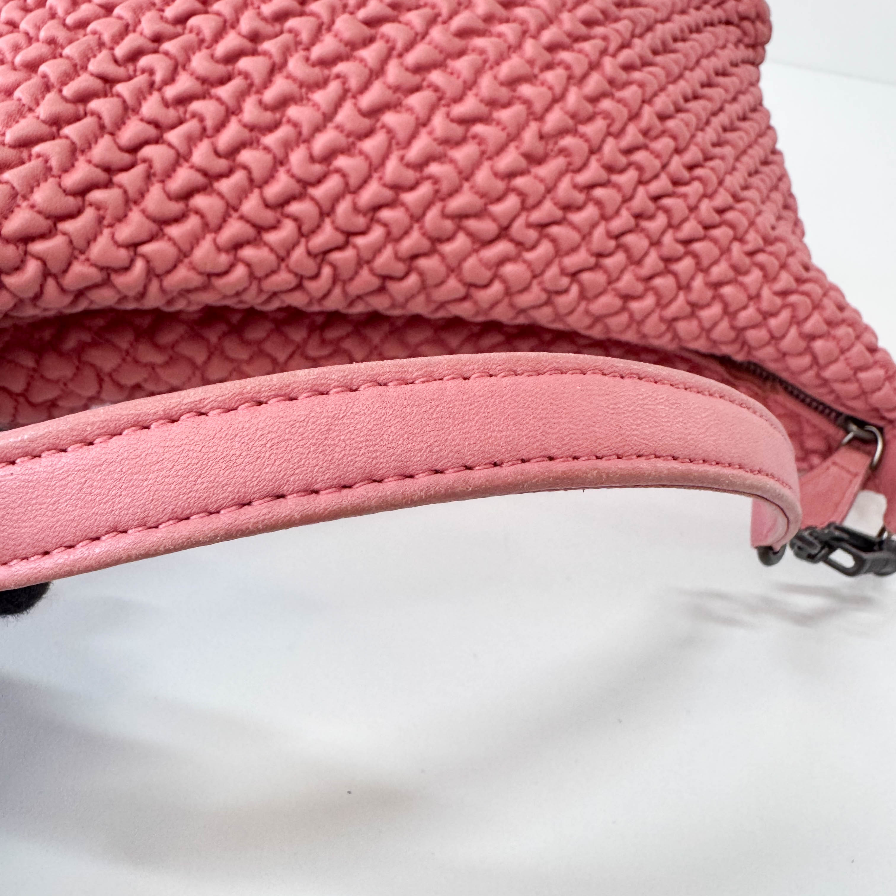 Intrecciato Pink Hobo Bag