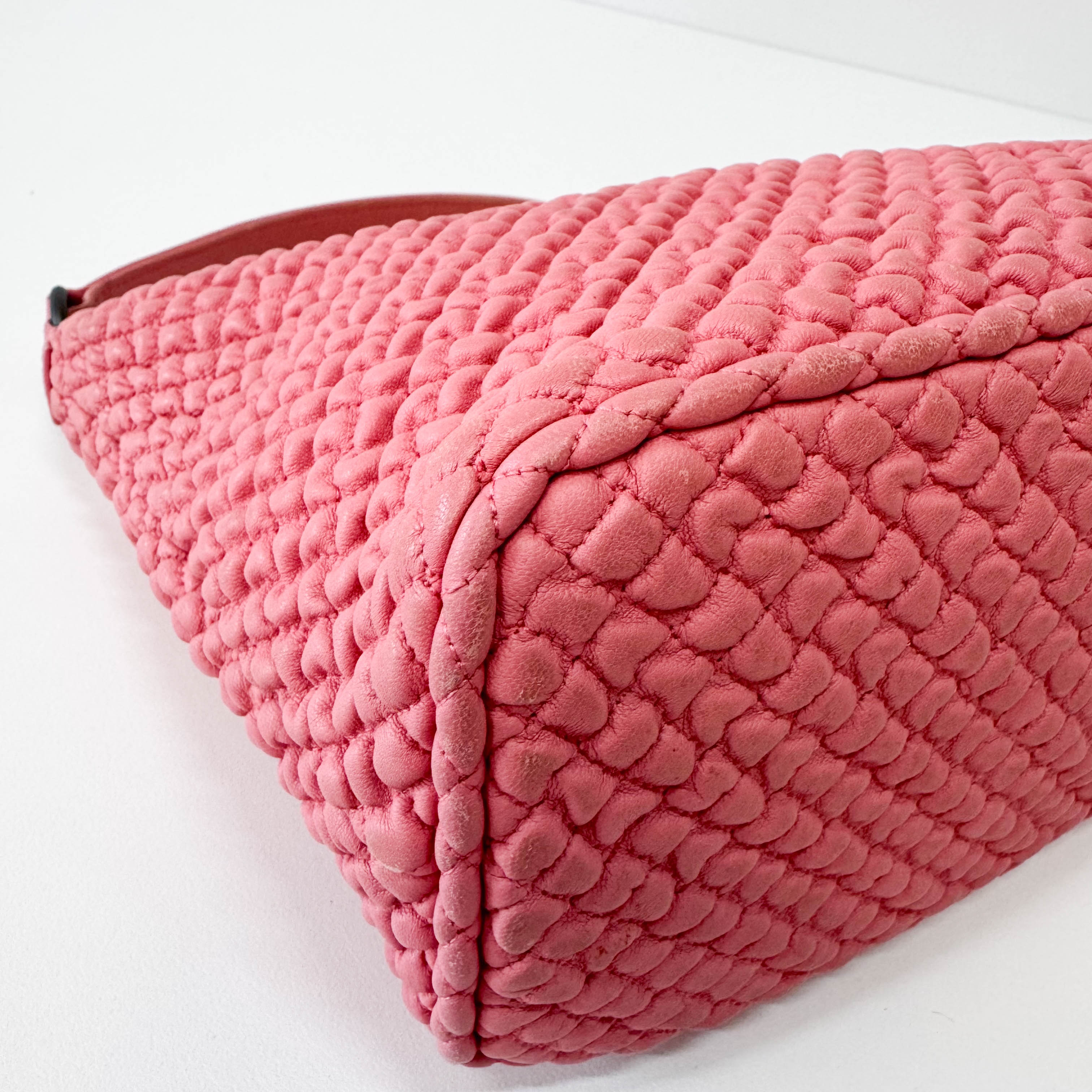 Intrecciato Pink Hobo Bag