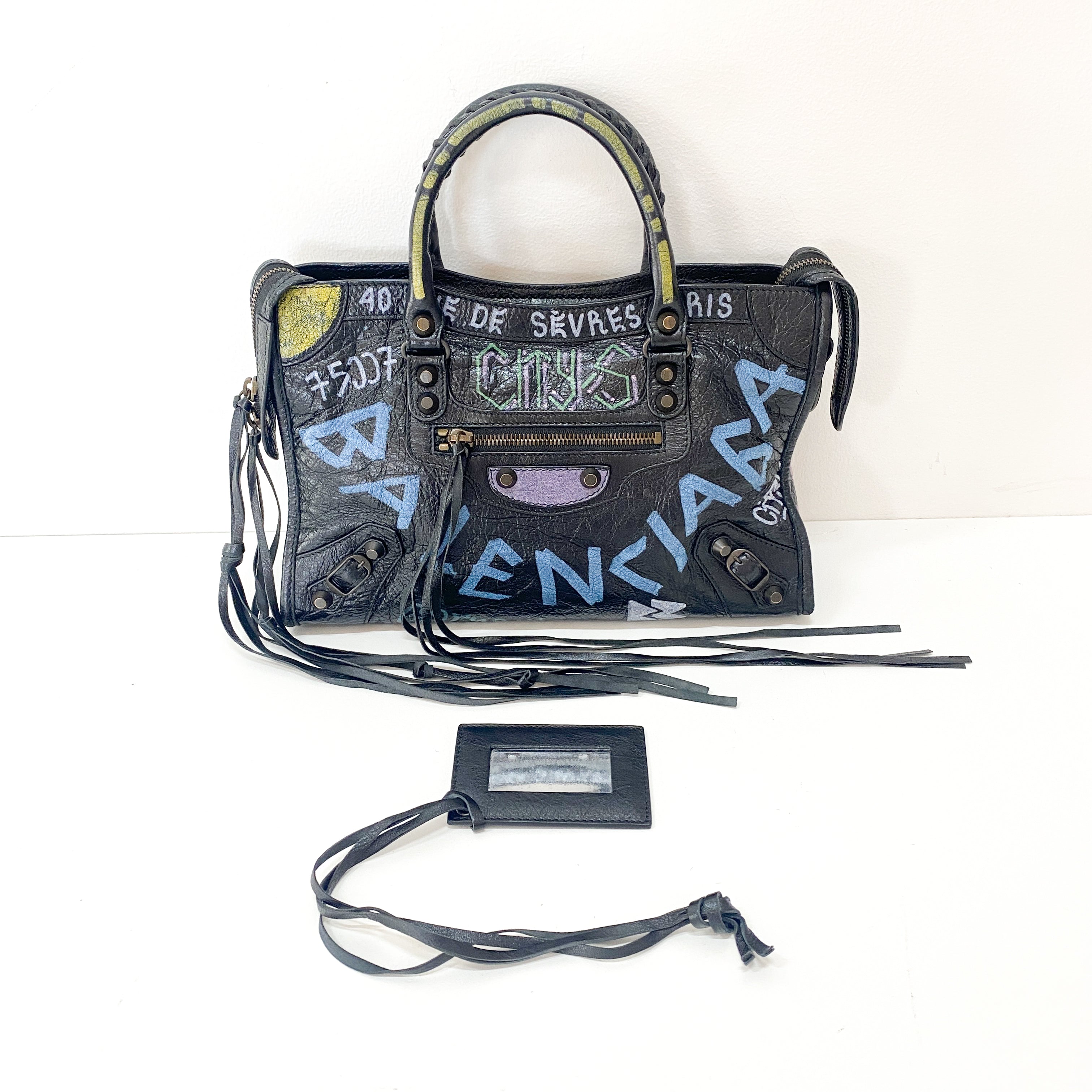 The First Graffiti Leather Bag