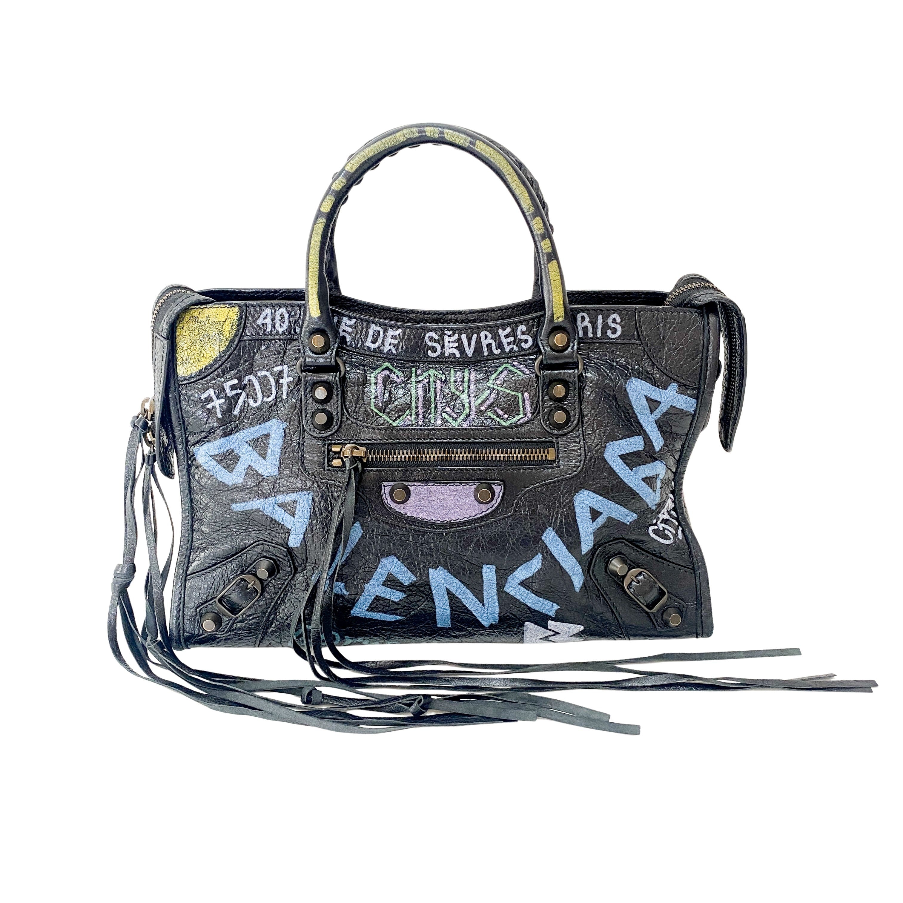 The First Graffiti Leather Bag