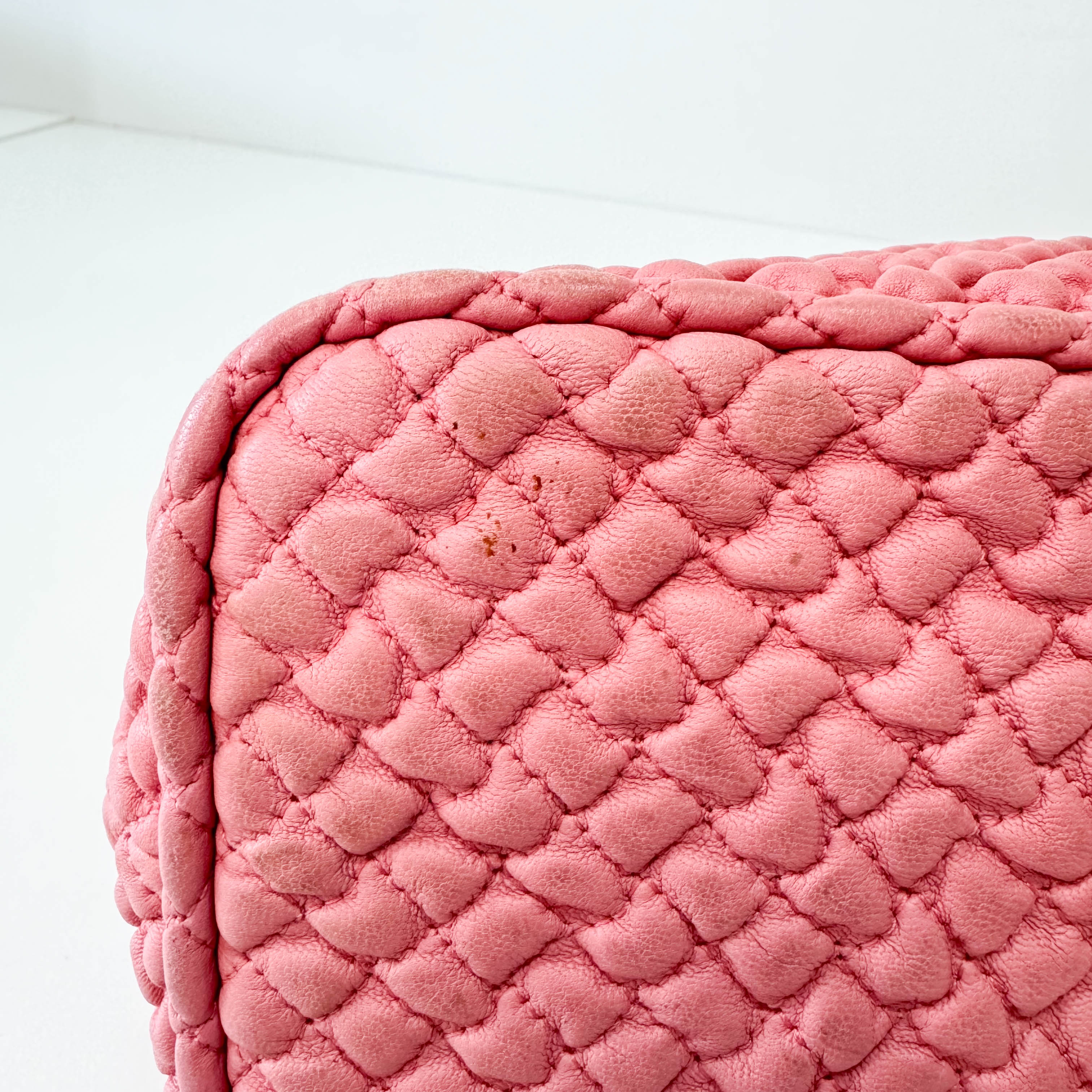 Intrecciato Pink Hobo Bag