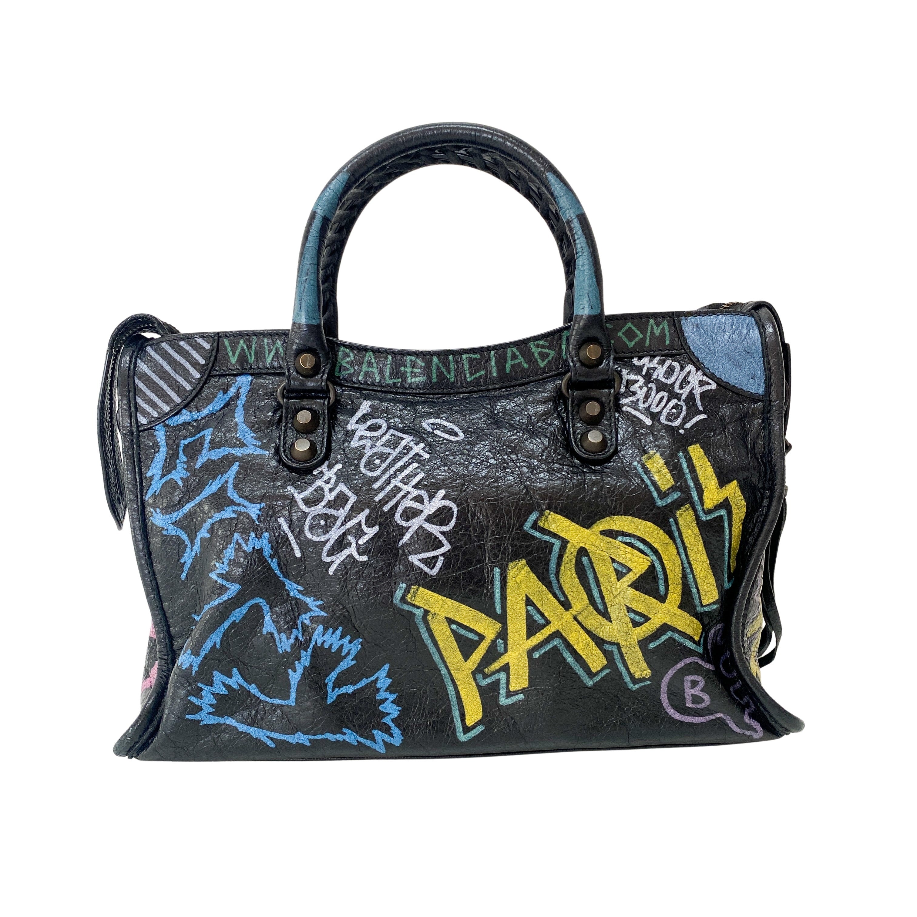 The First Graffiti Leather Bag
