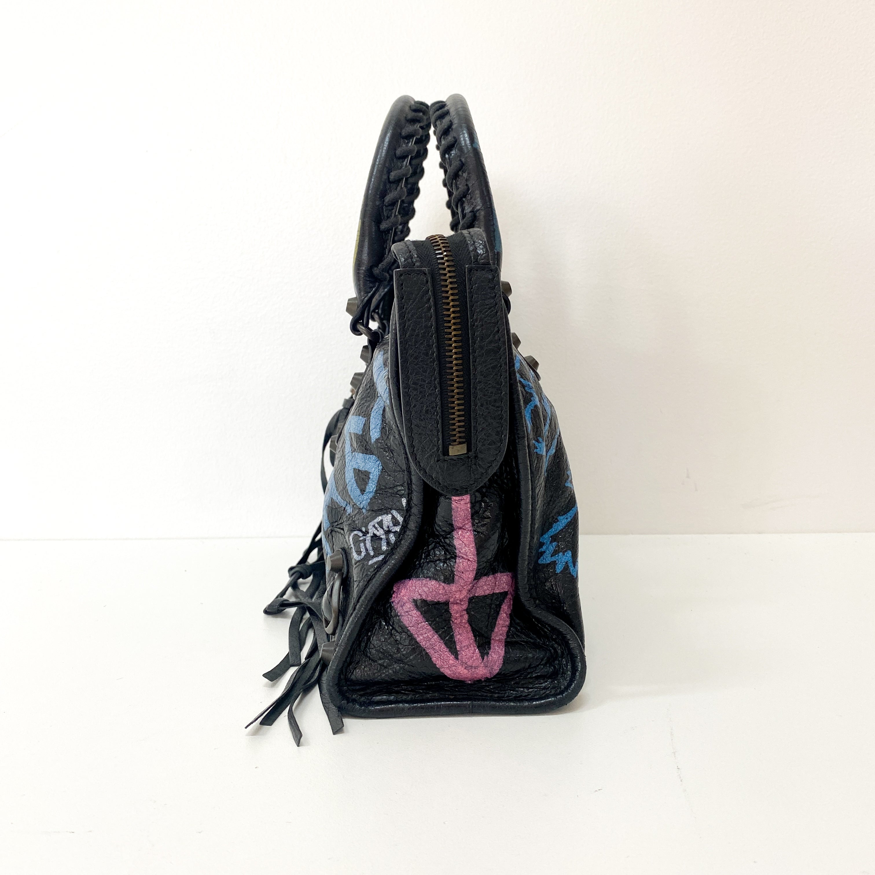 The First Graffiti Leather Bag