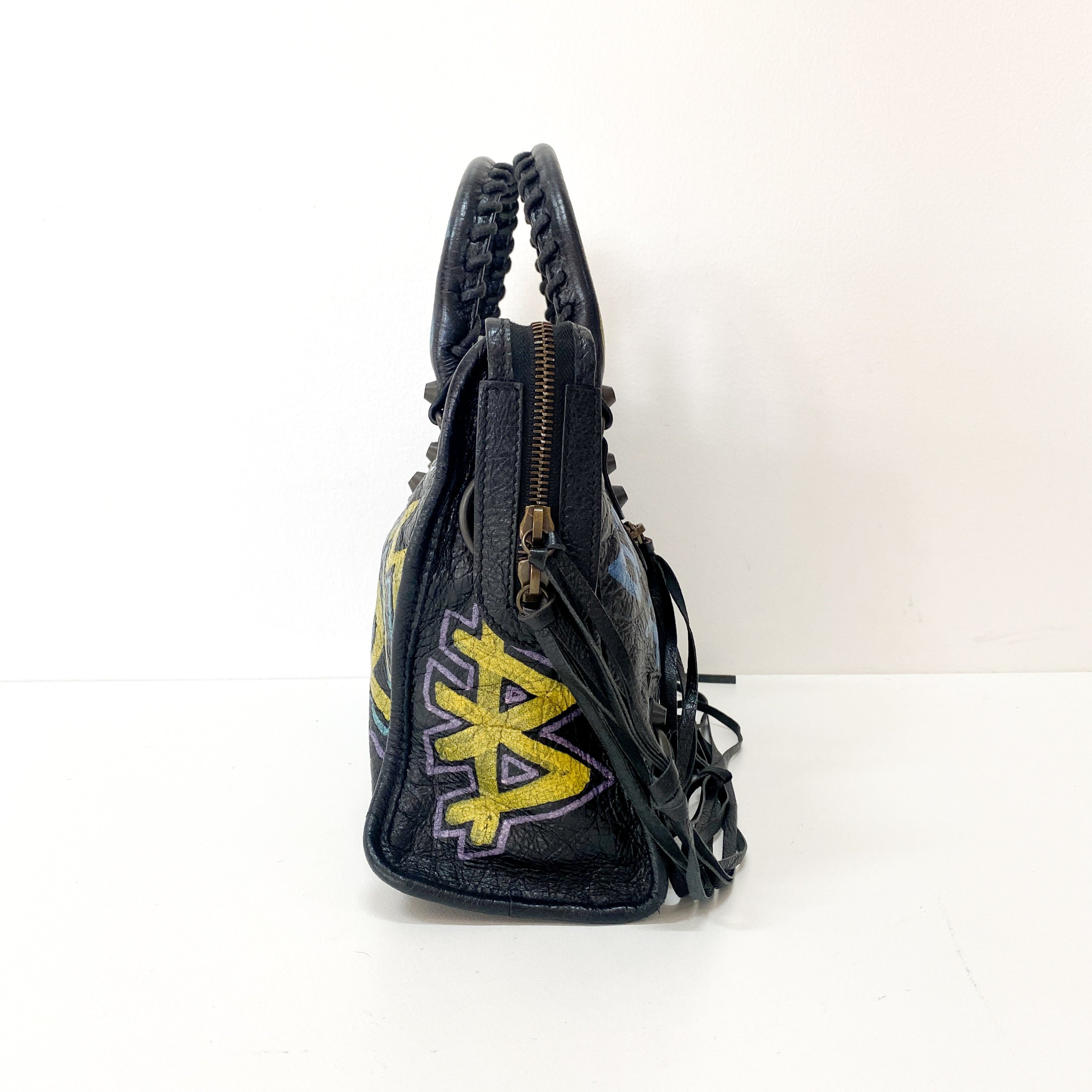 The First Graffiti Leather Bag