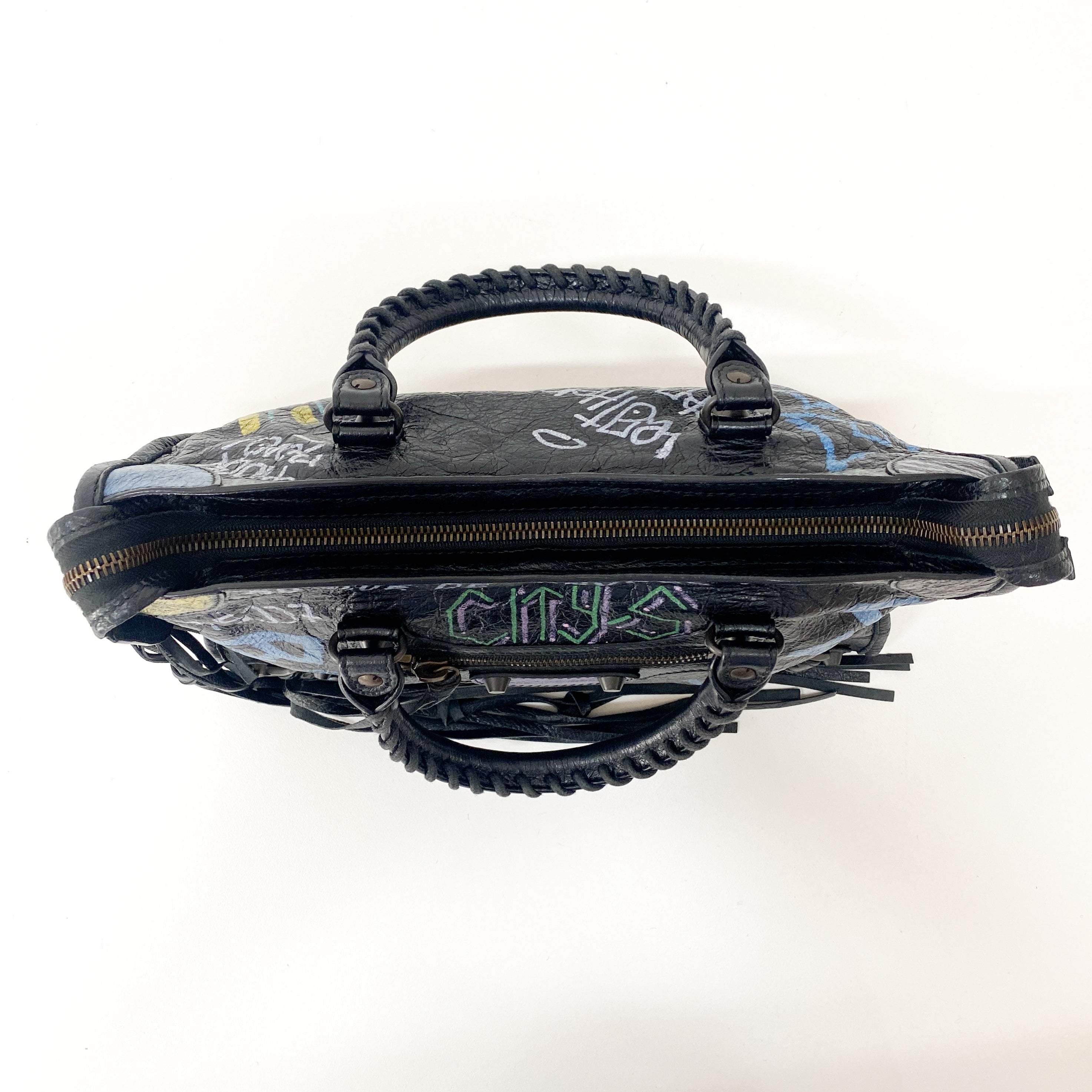 The First Graffiti Leather Bag