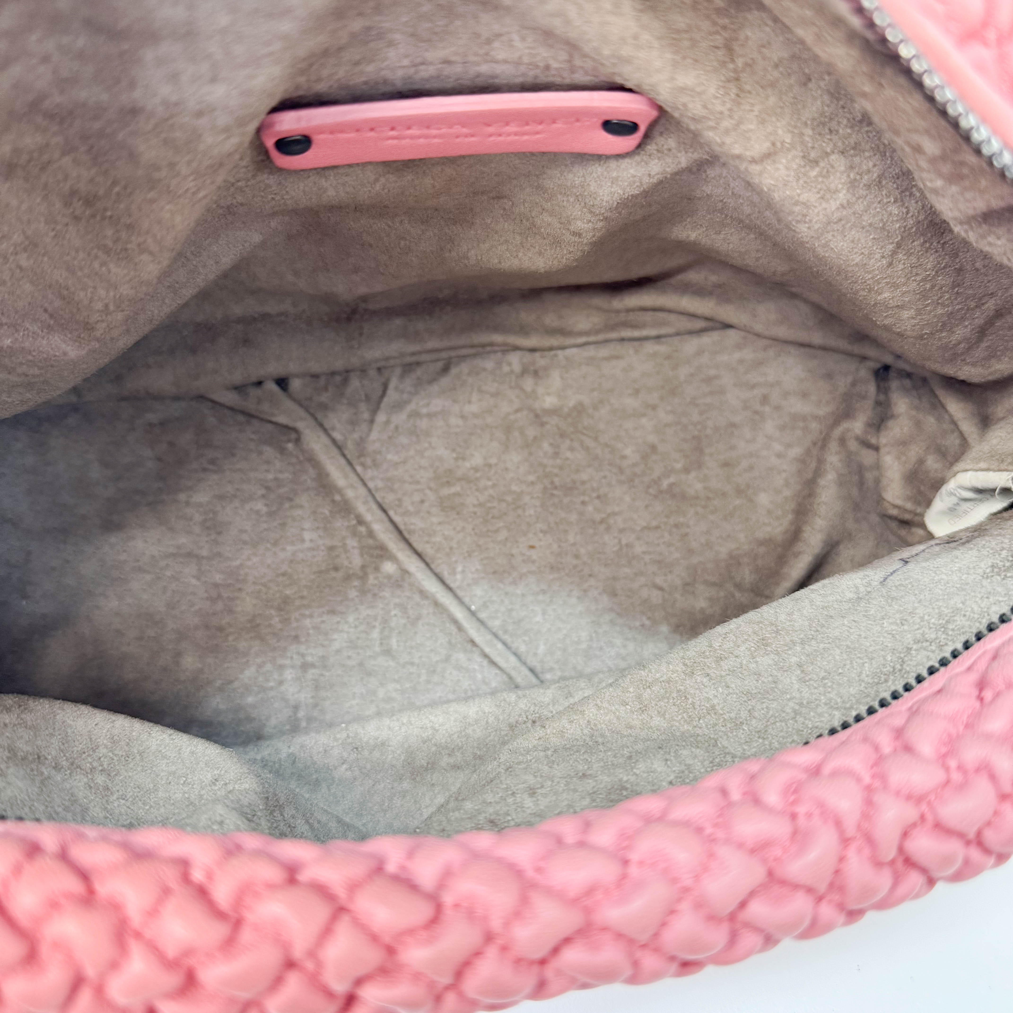 Intrecciato Pink Hobo Bag