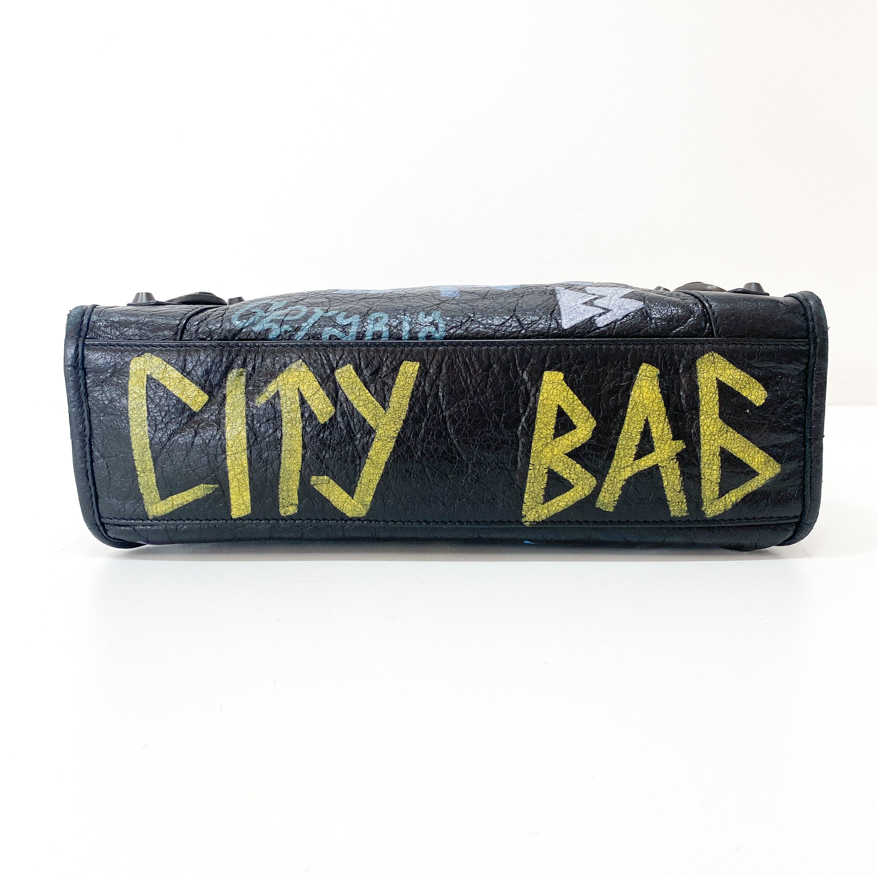 The First Graffiti Leather Bag