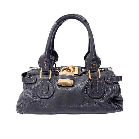 Paddington Black Leather Shoulder Bag
