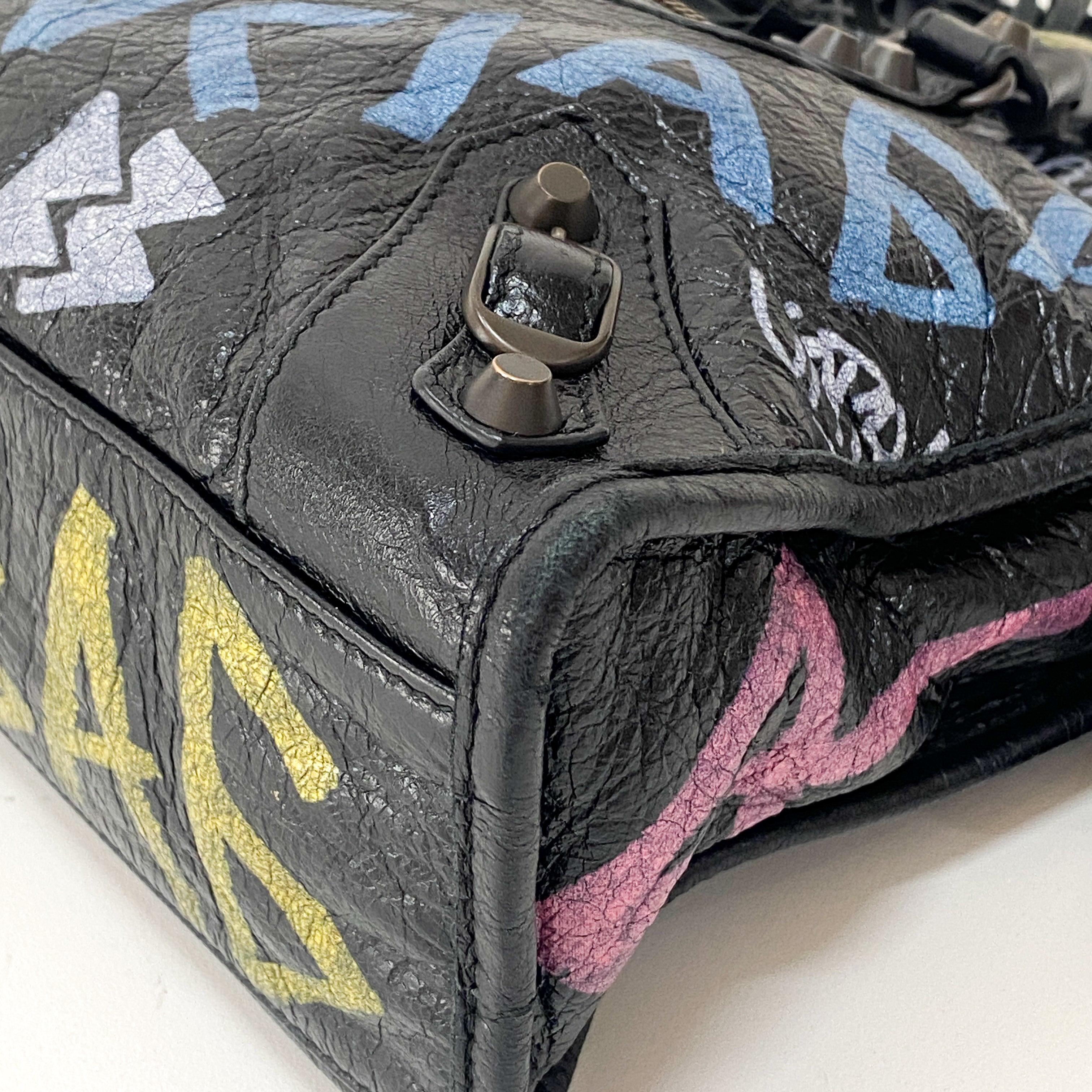 The First Graffiti Leather Bag