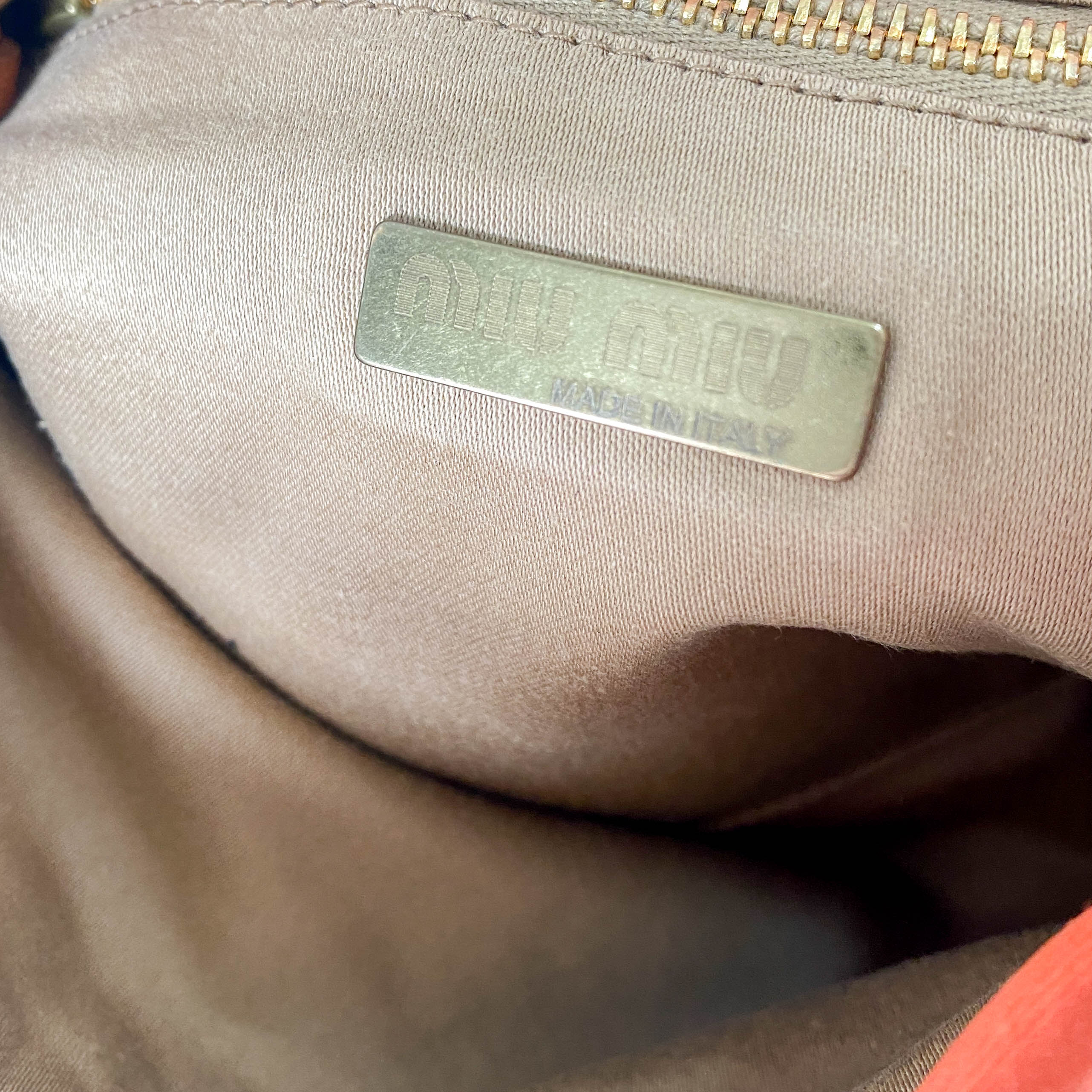 Bijoux & Bamboo Handle Orange Handle Bag