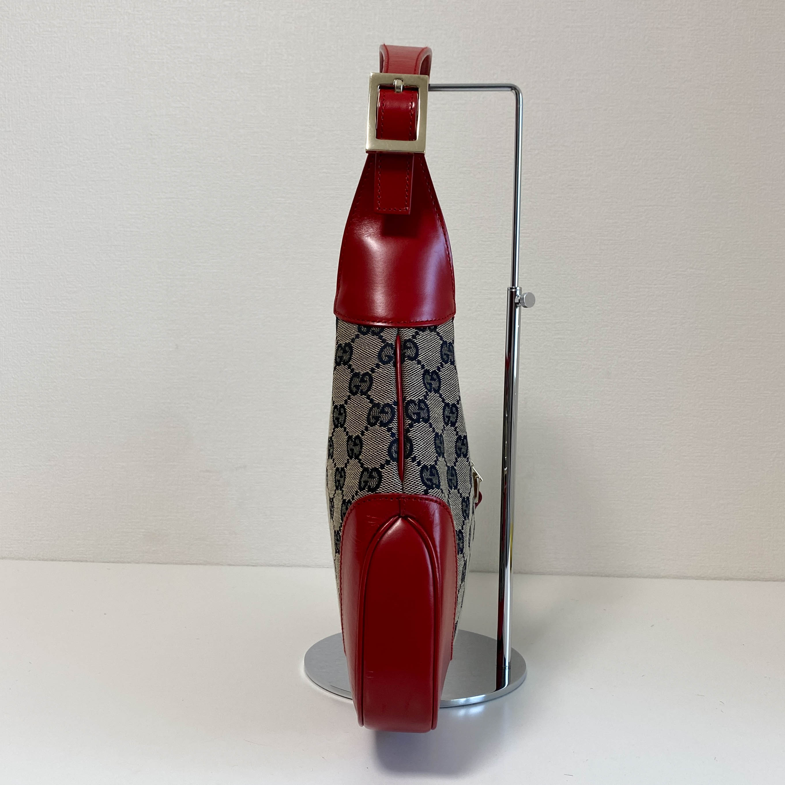 Jackie Red Leather Shoulder Bag