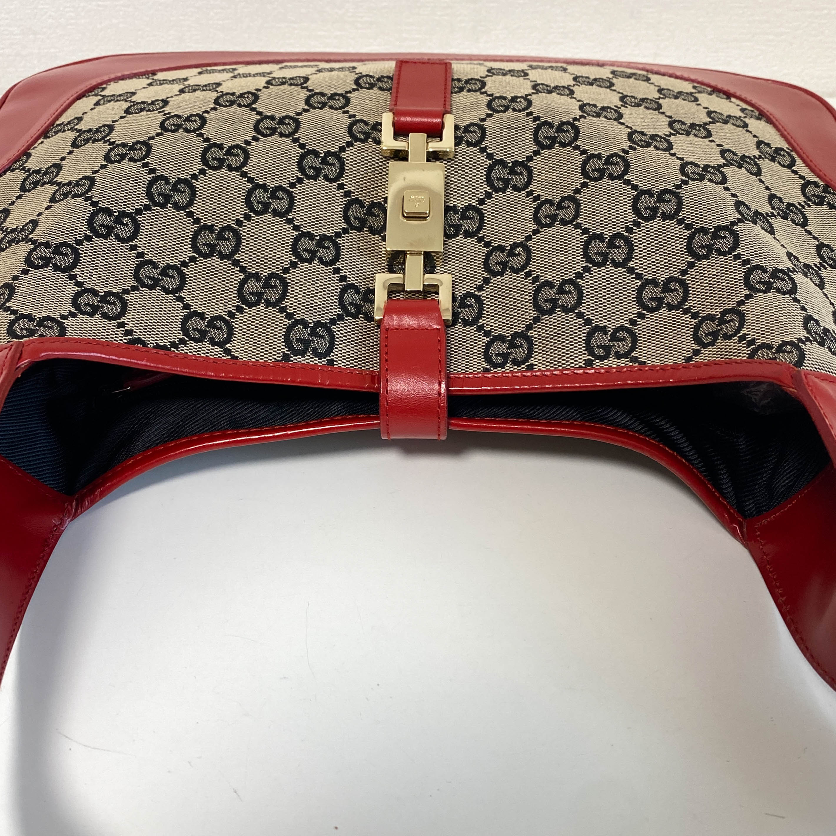 Jackie Red Leather Shoulder Bag