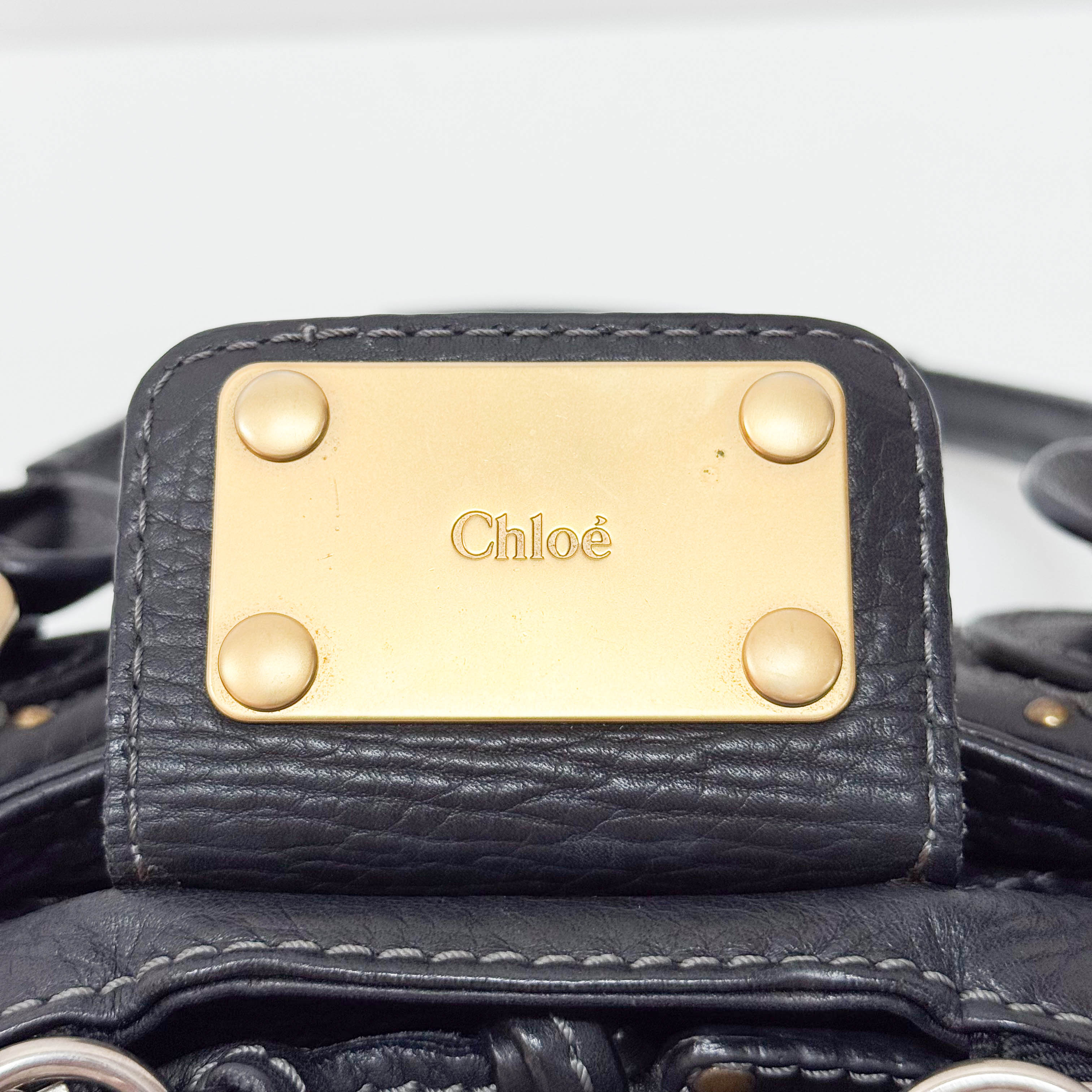 Paddington Black Leather Shoulder Bag