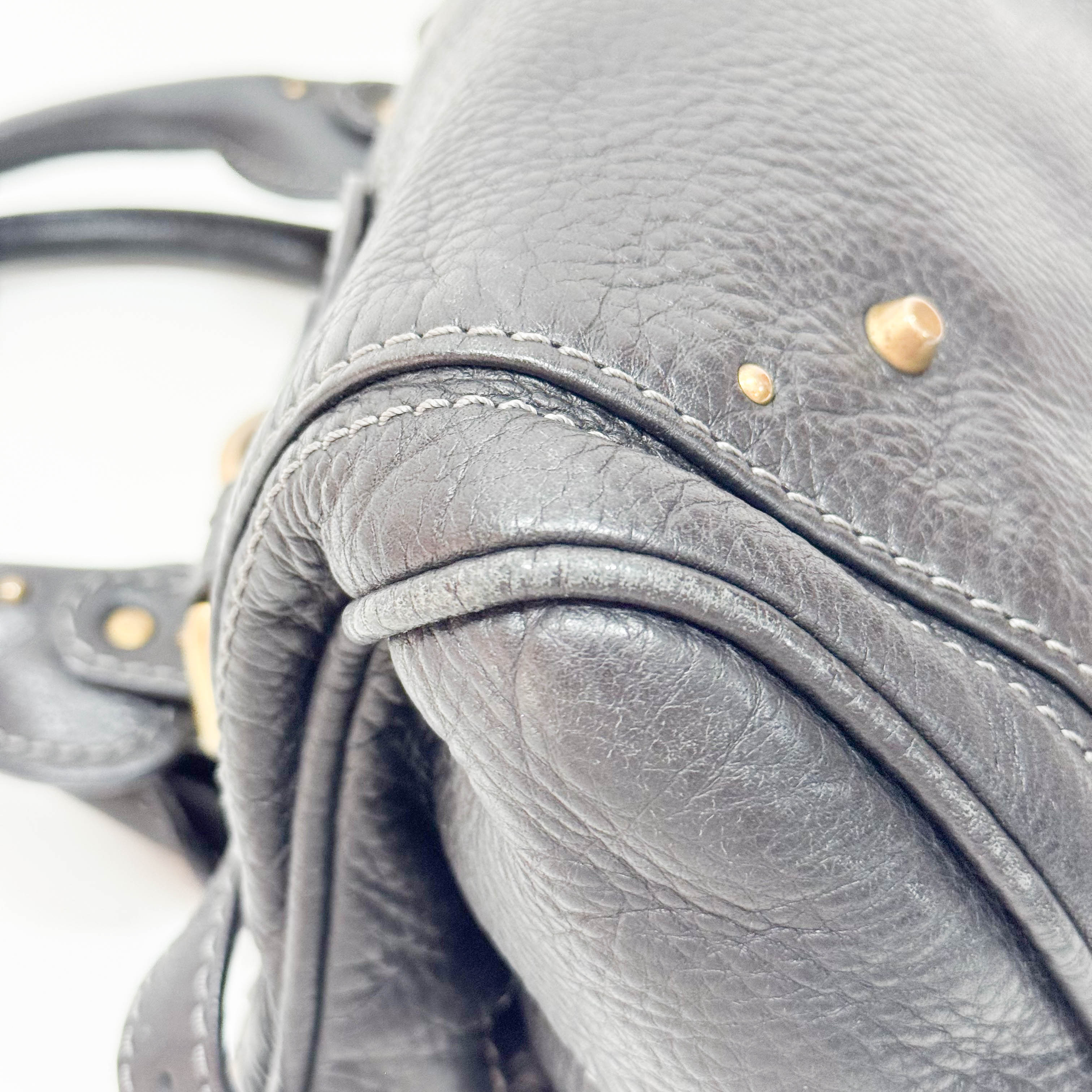 Paddington Black Leather Shoulder Bag