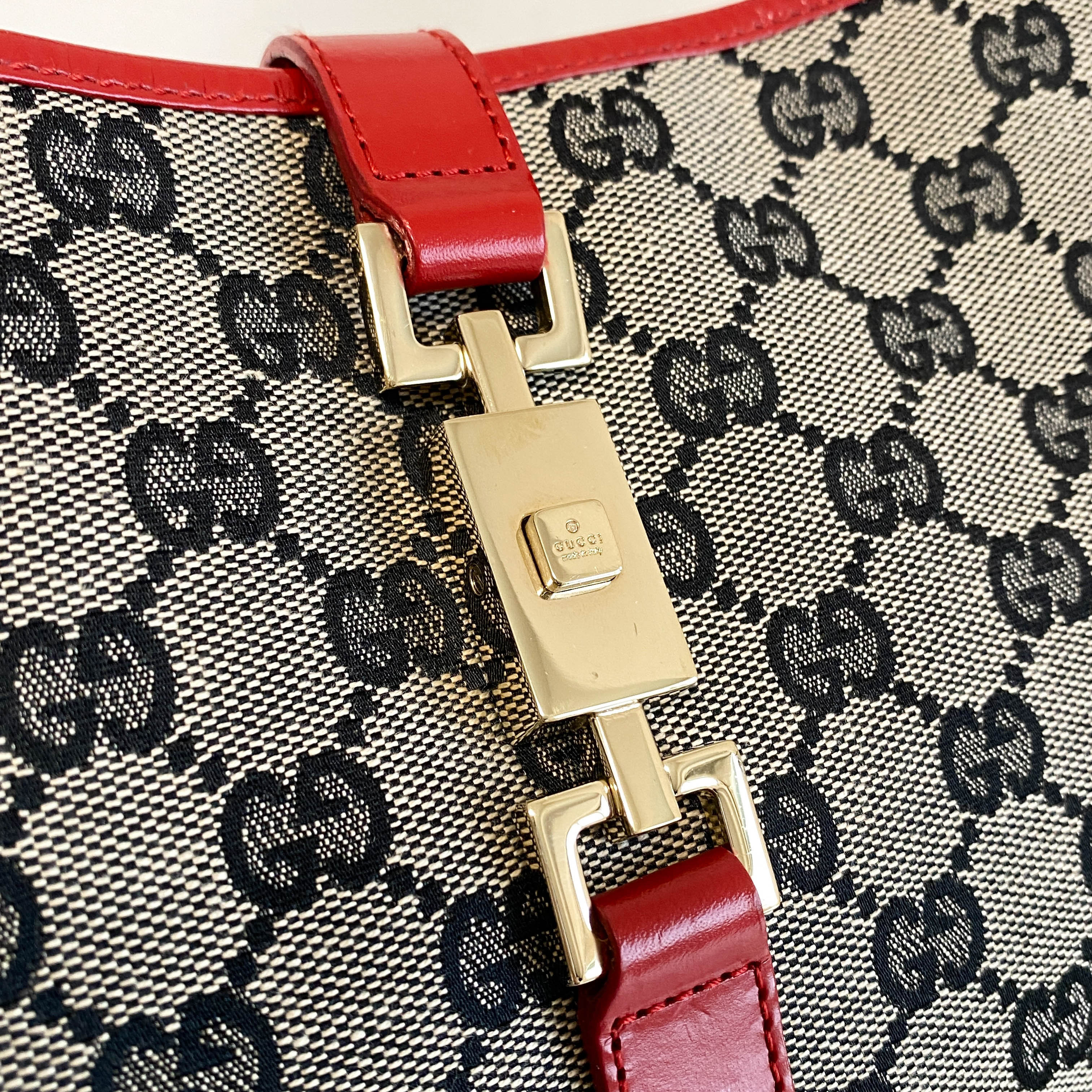 Jackie Red Leather Shoulder Bag