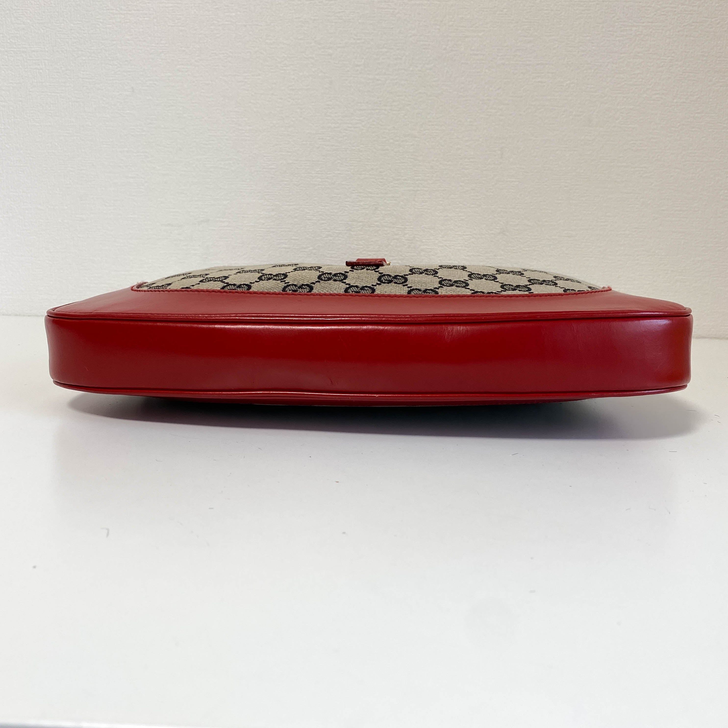 Jackie Red Leather Shoulder Bag