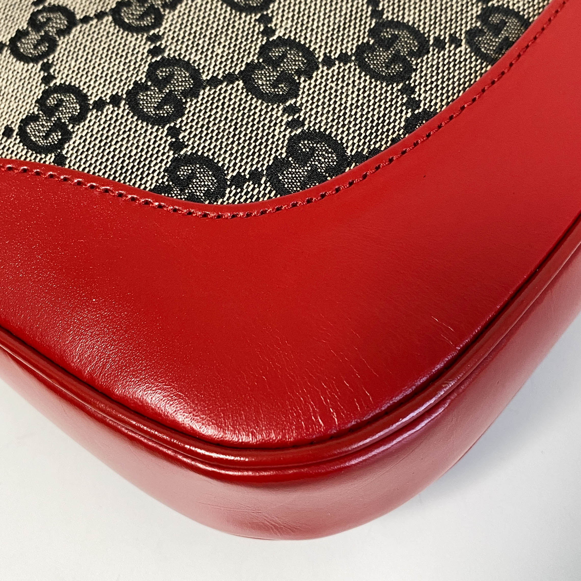 Jackie Red Leather Shoulder Bag