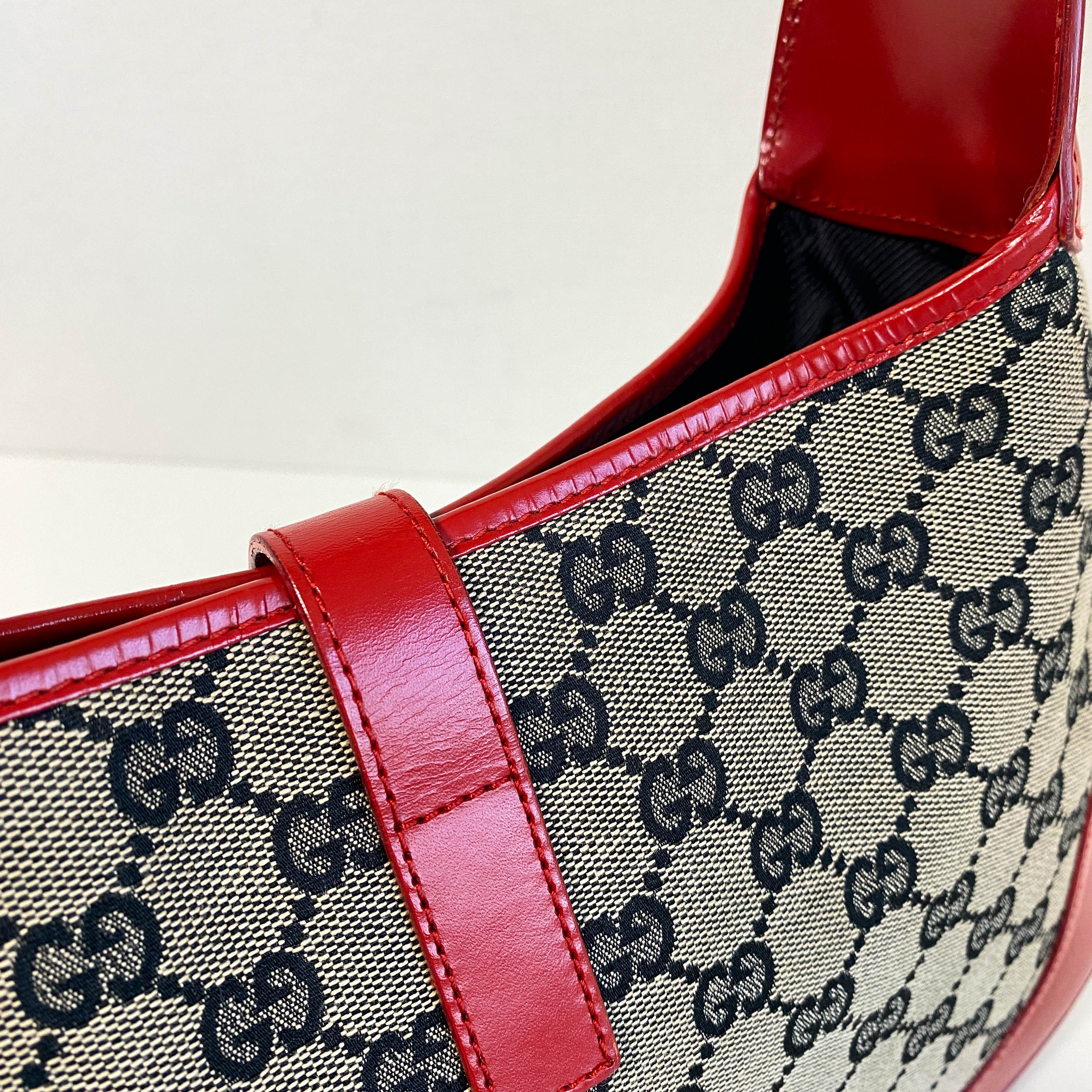 Jackie Red Leather Shoulder Bag