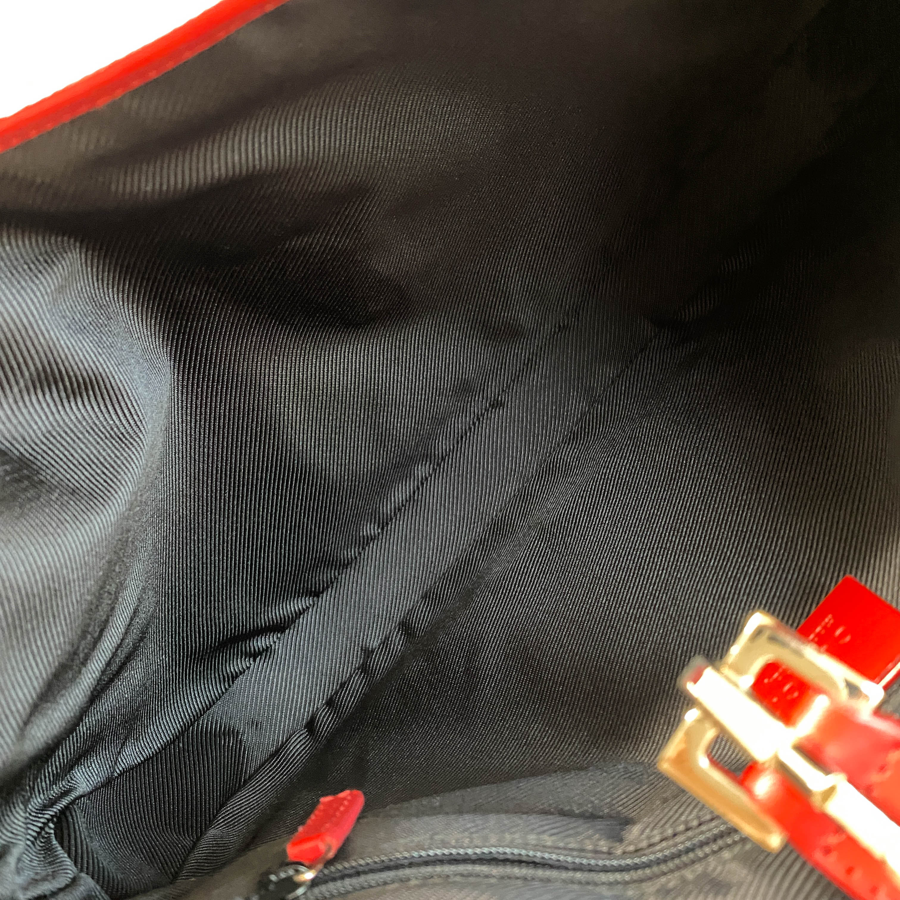 Jackie Red Leather Shoulder Bag