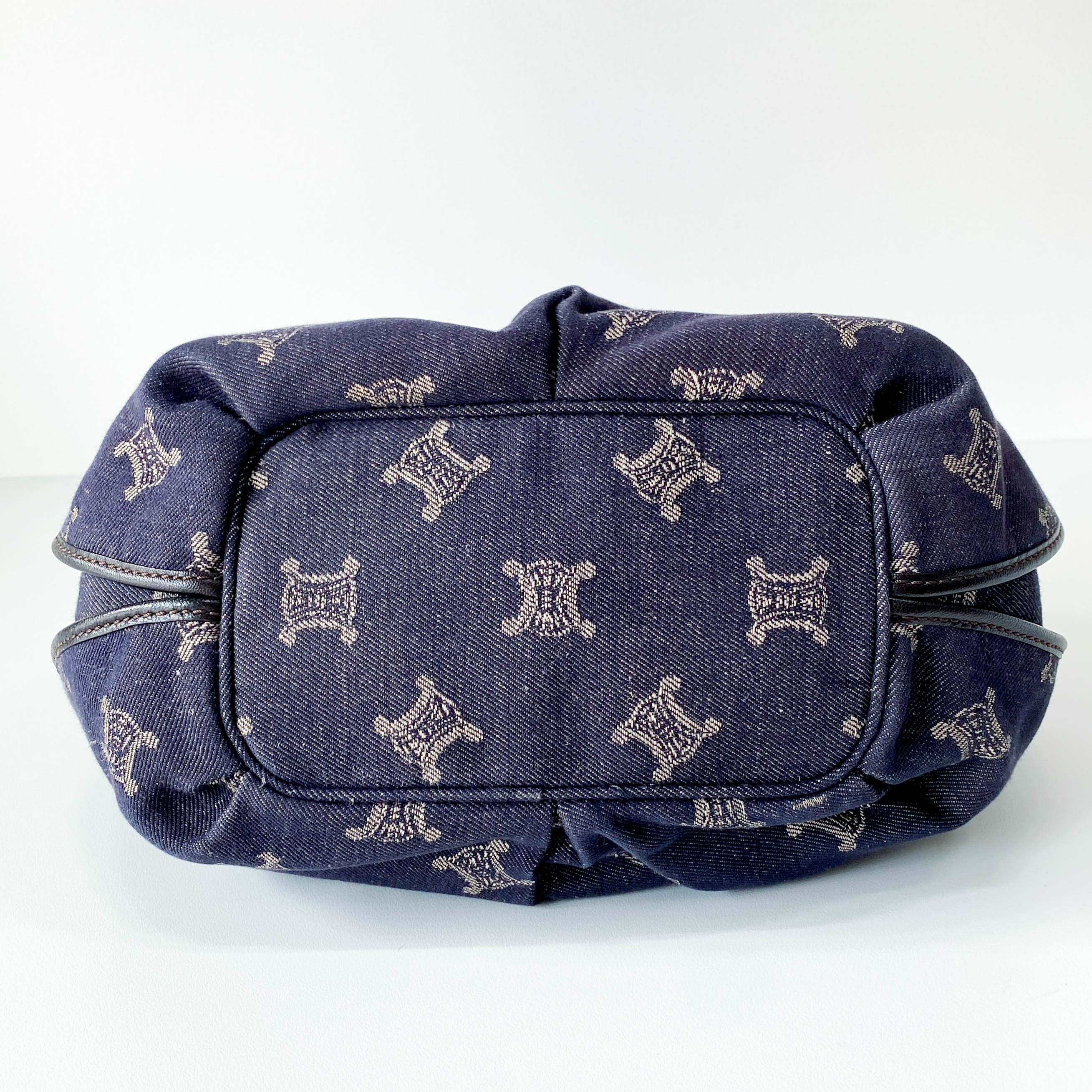 Macadam Triomphe Blue Denim Shoulder Bag