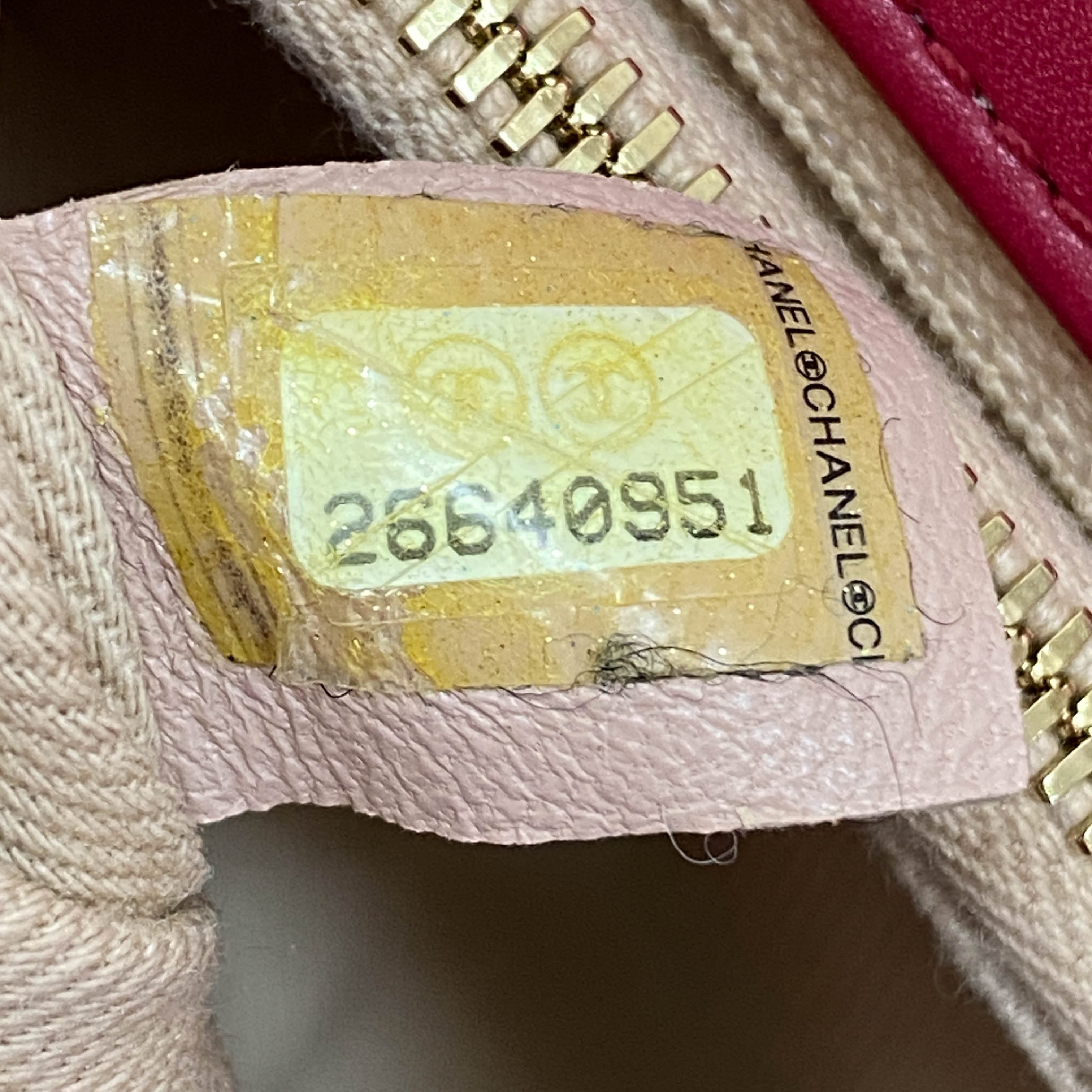 Chevron Red Leather Gold Chain Shoulder Bag