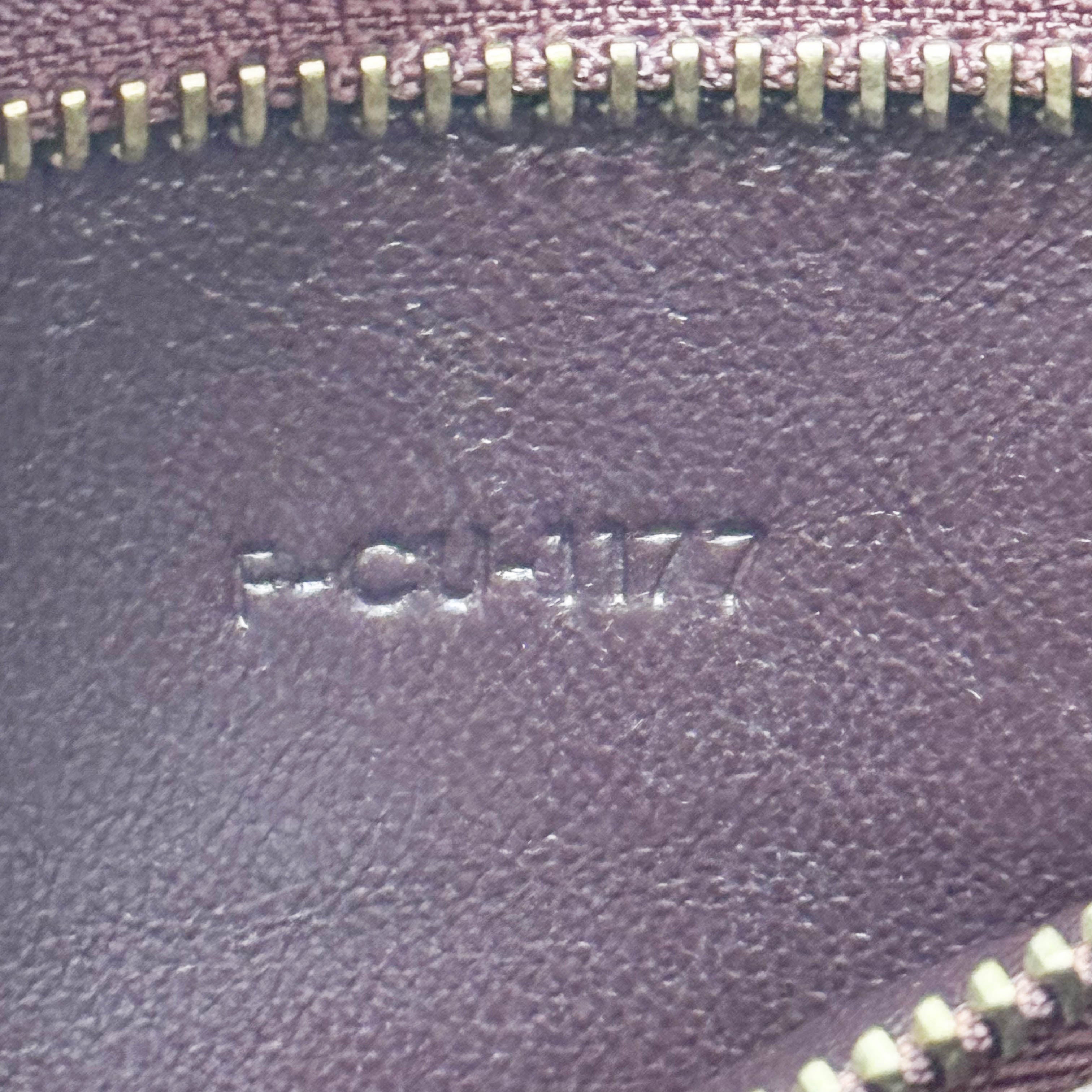 Luggage Micro Burgundy Leather Handbag