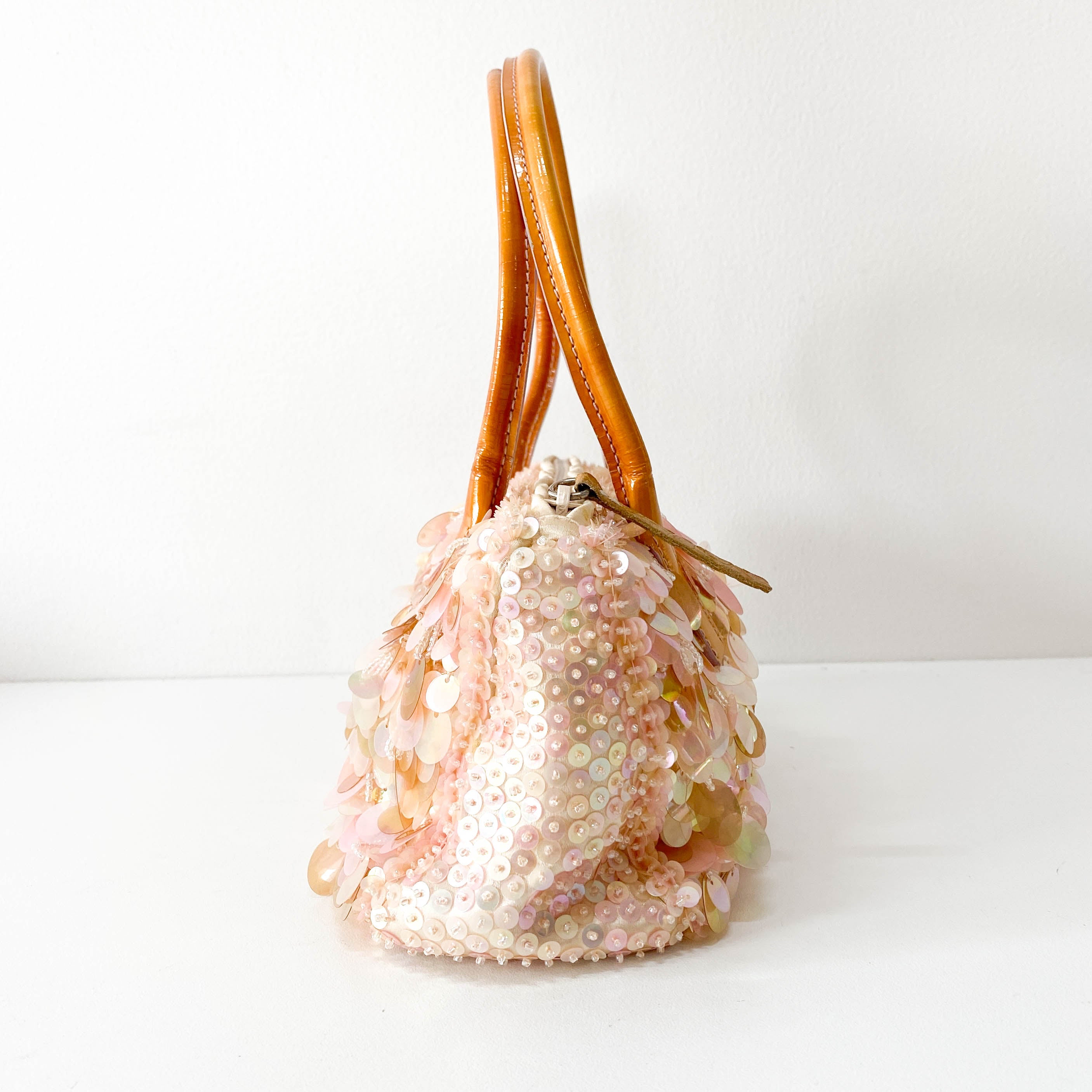 Limited Edition Pink Sequin and Satin Handbag