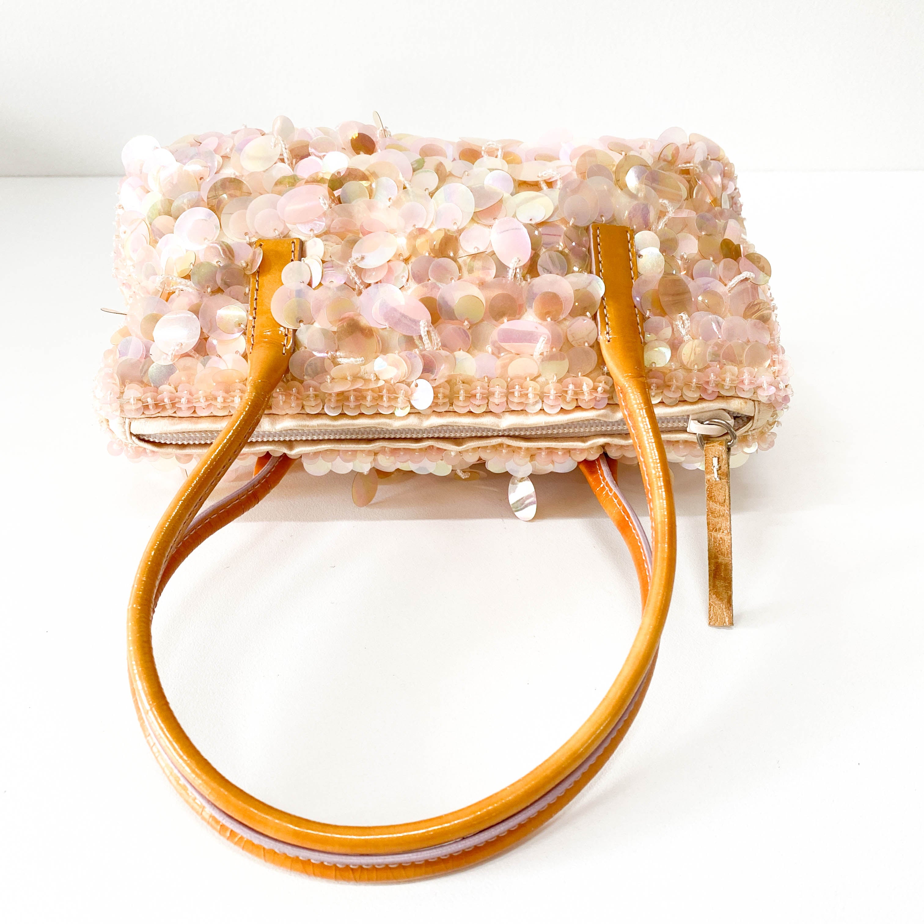 Limited Edition Pink Sequin and Satin Handbag