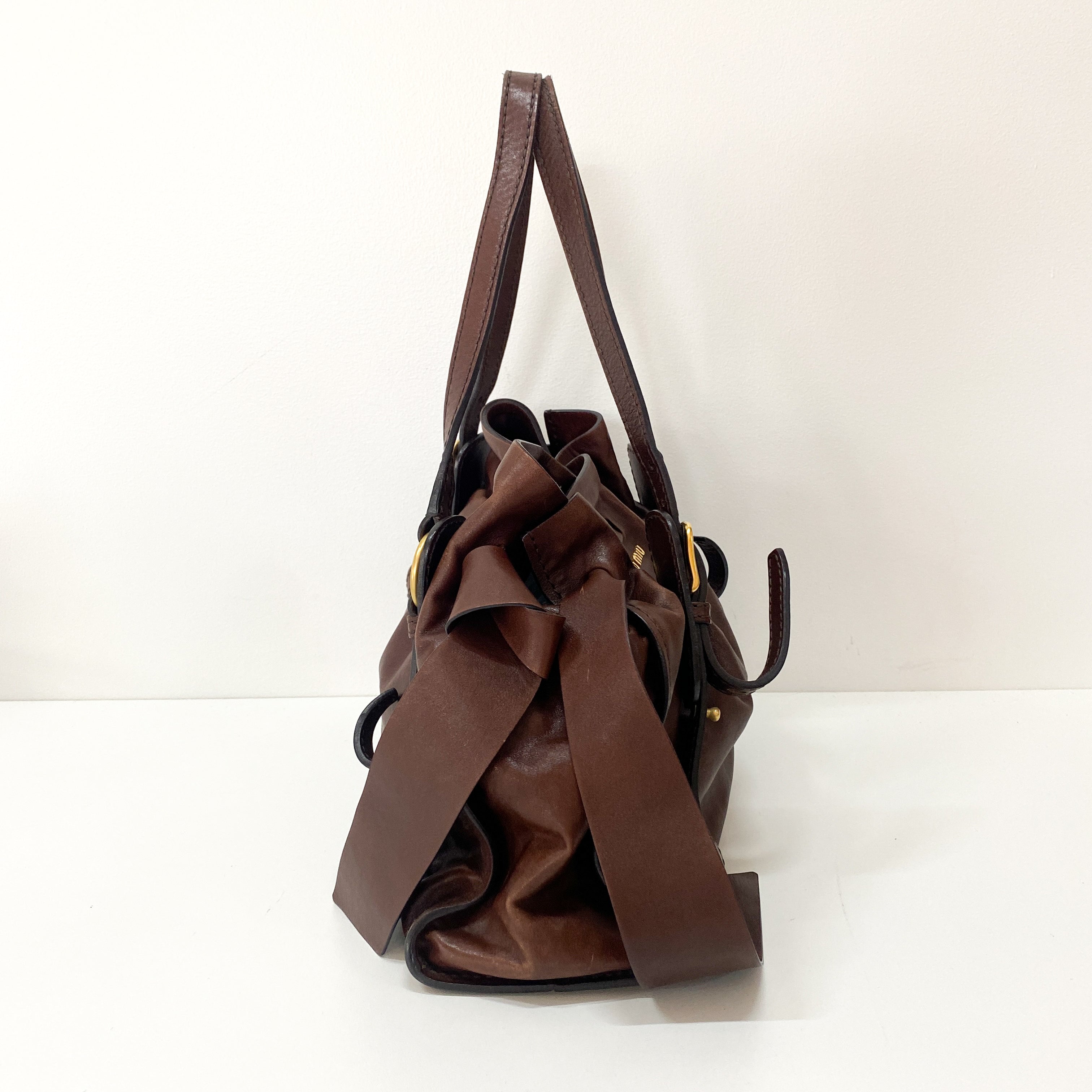 Brown Leather Shoulder Bag