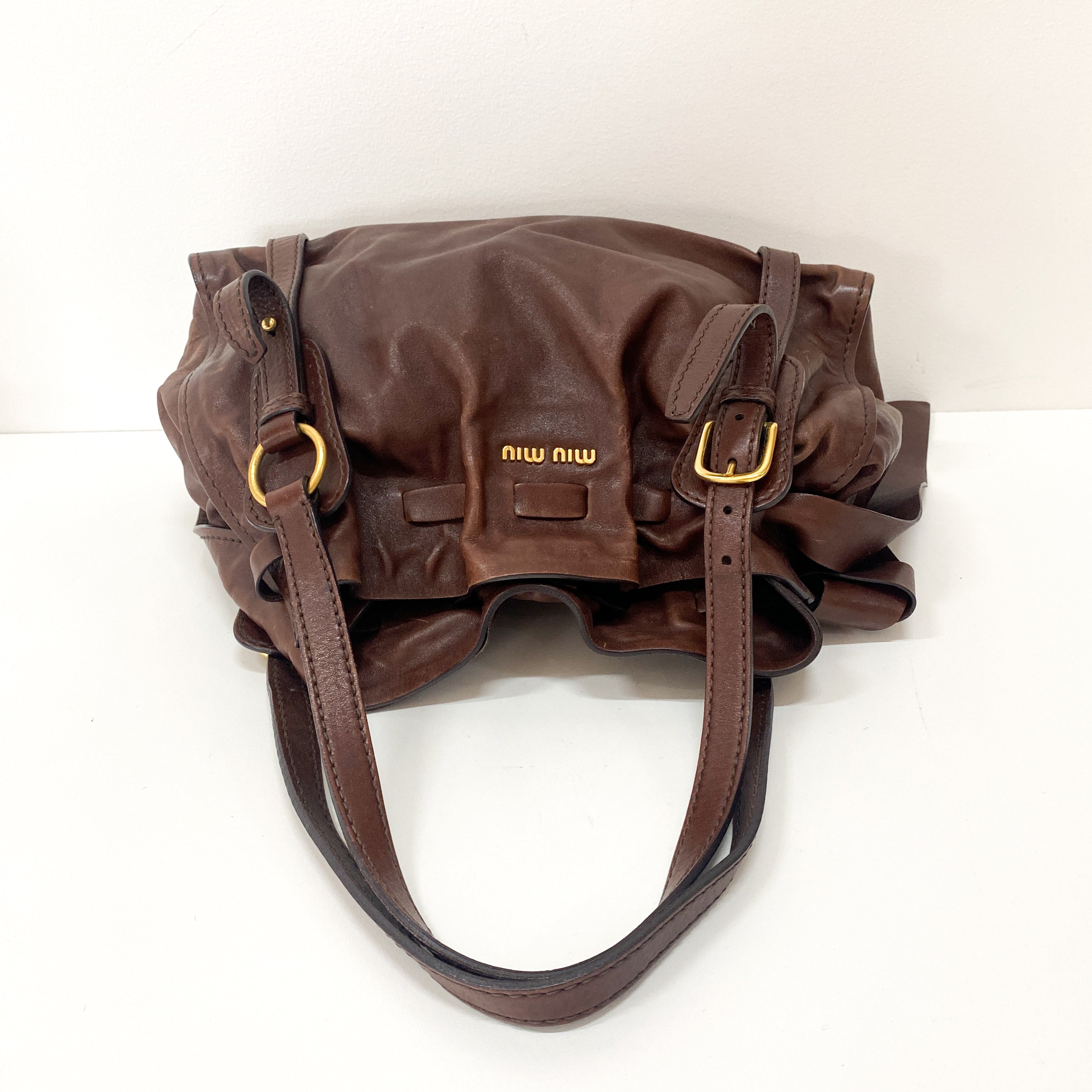 Brown Leather Shoulder Bag