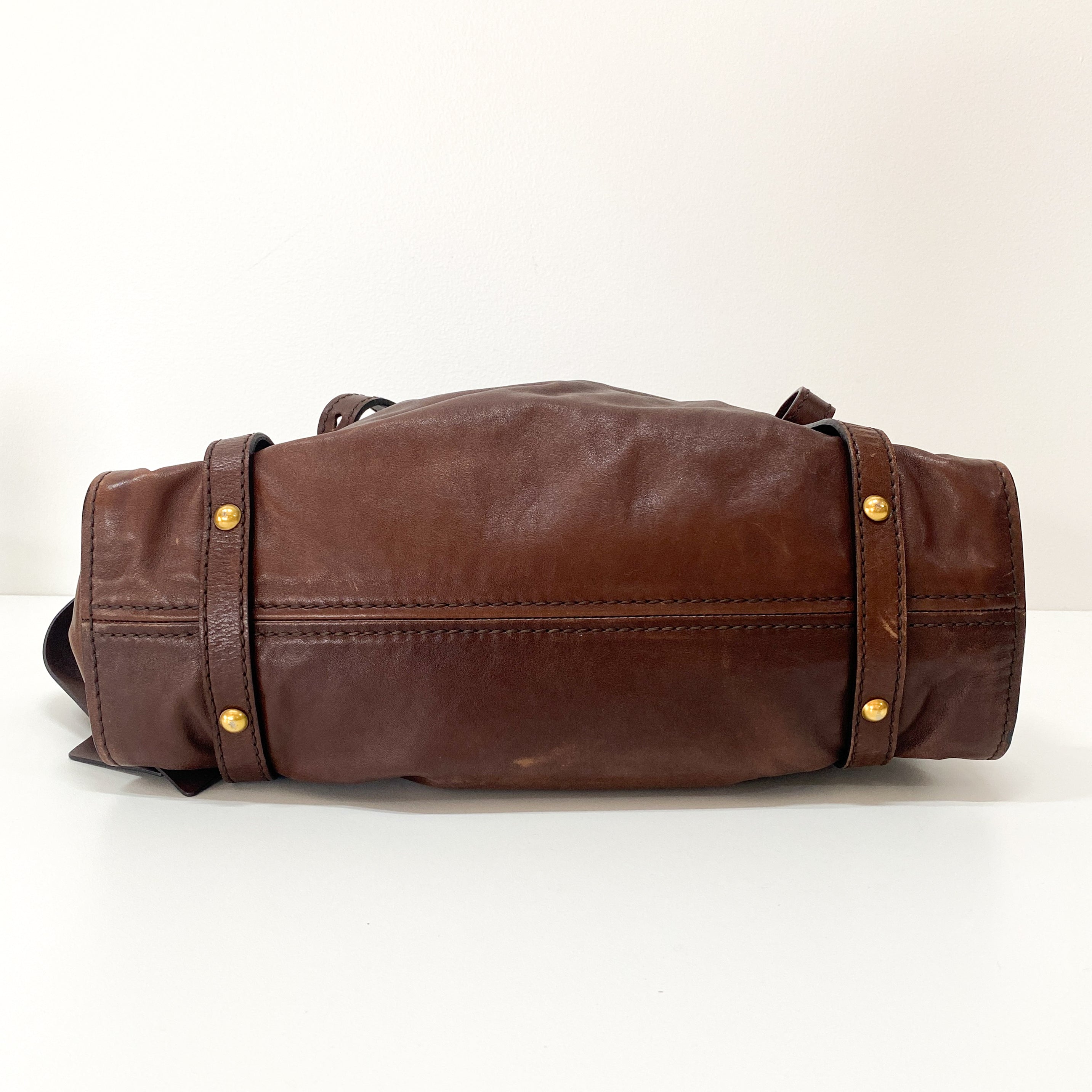 Brown Leather Shoulder Bag