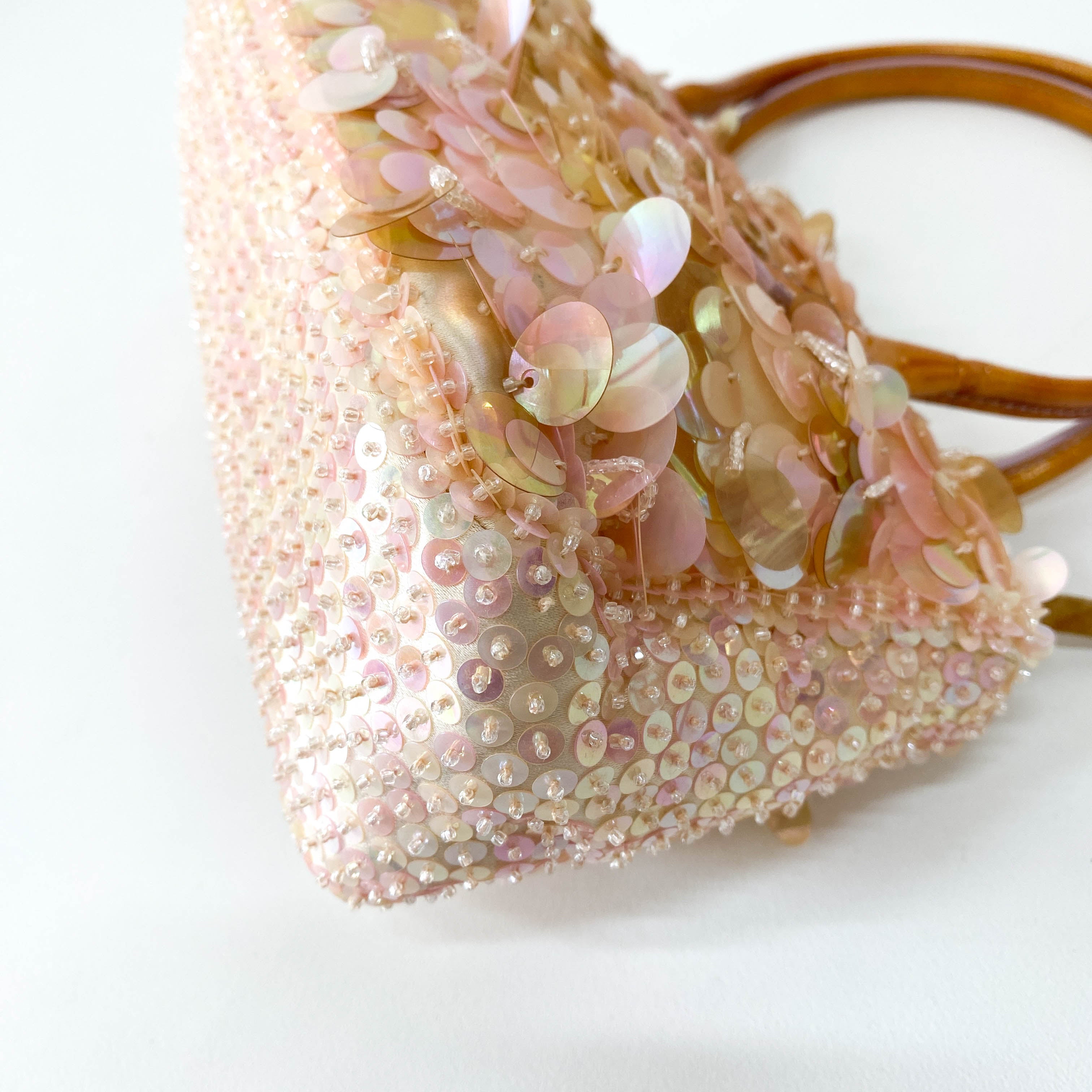 Limited Edition Pink Sequin and Satin Handbag