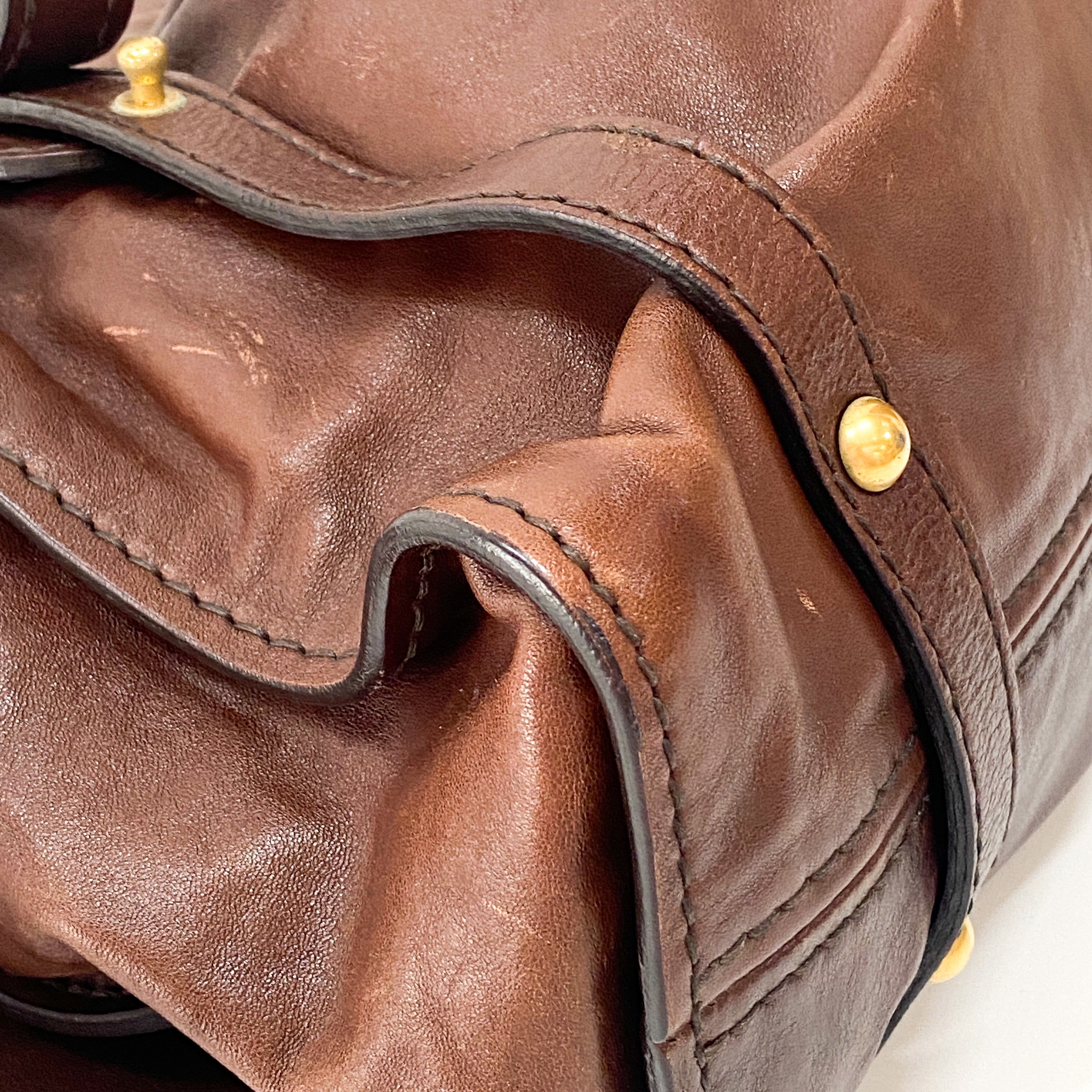 Brown Leather Shoulder Bag