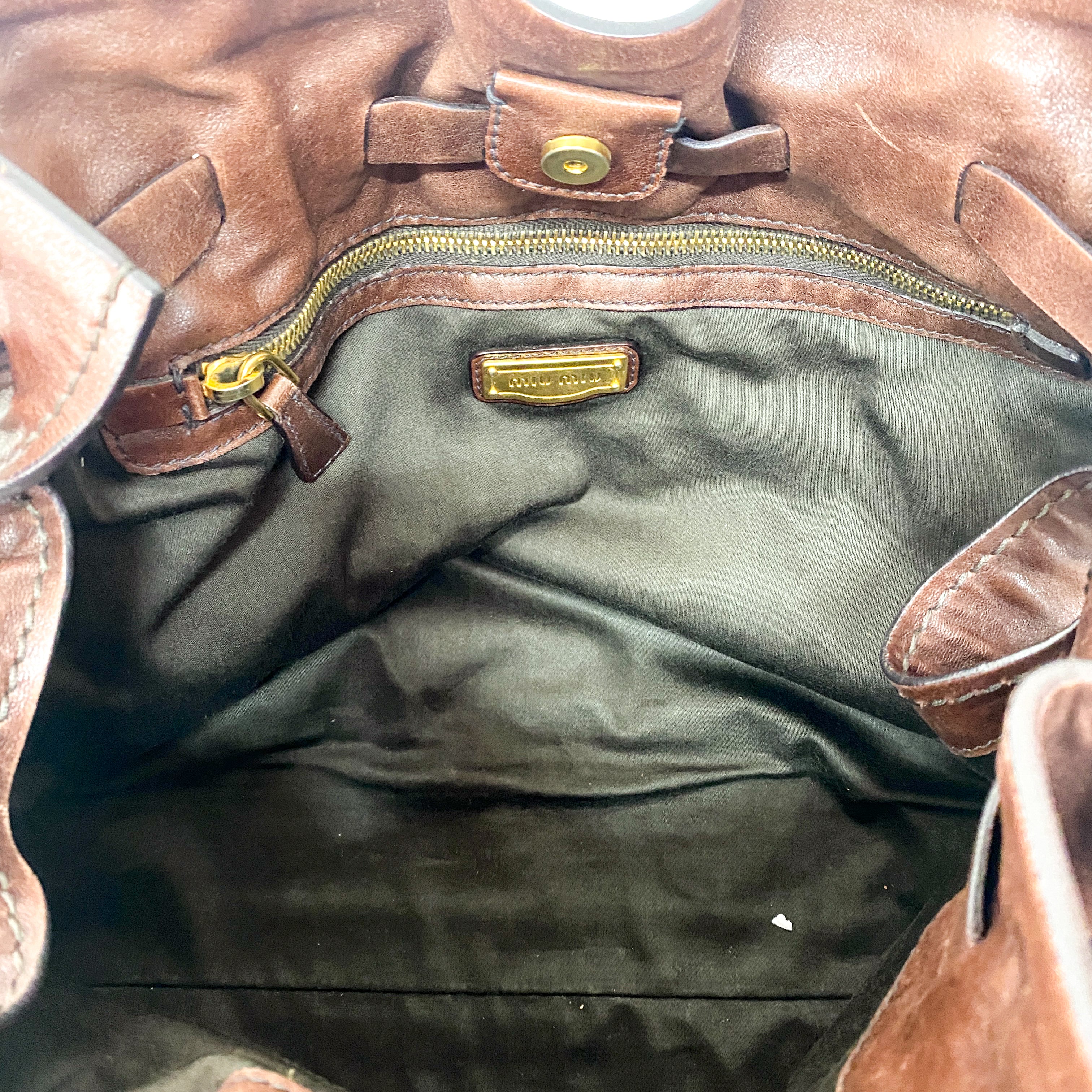 Brown Leather Shoulder Bag
